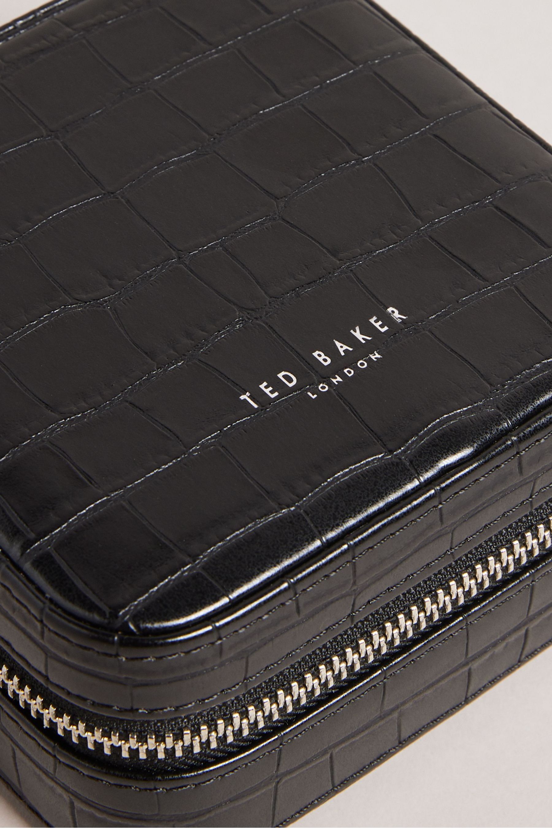 Buy Ted Baker Black Hazelli Imitation Croc Jewellery Case from Next Luxembourg