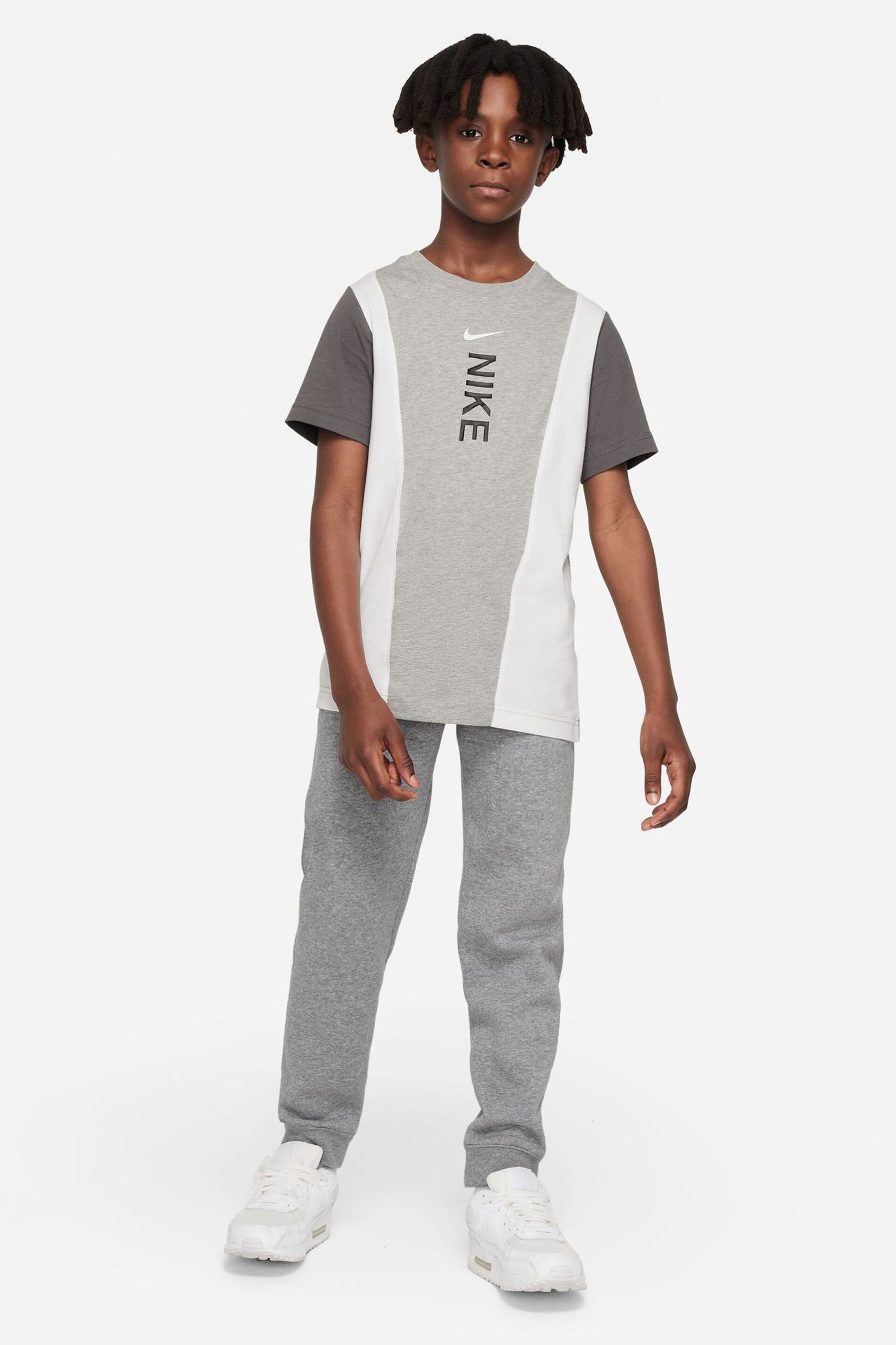 Nike Grey Hybrid T-Shirt - Image 3 of 4