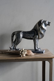 Libra Bronze Cubist Resin Lion Sculpture - Image 1 of 2