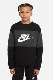 Nike Black Sweatshirt and Shorts Tracksuit - Image 3 of 7