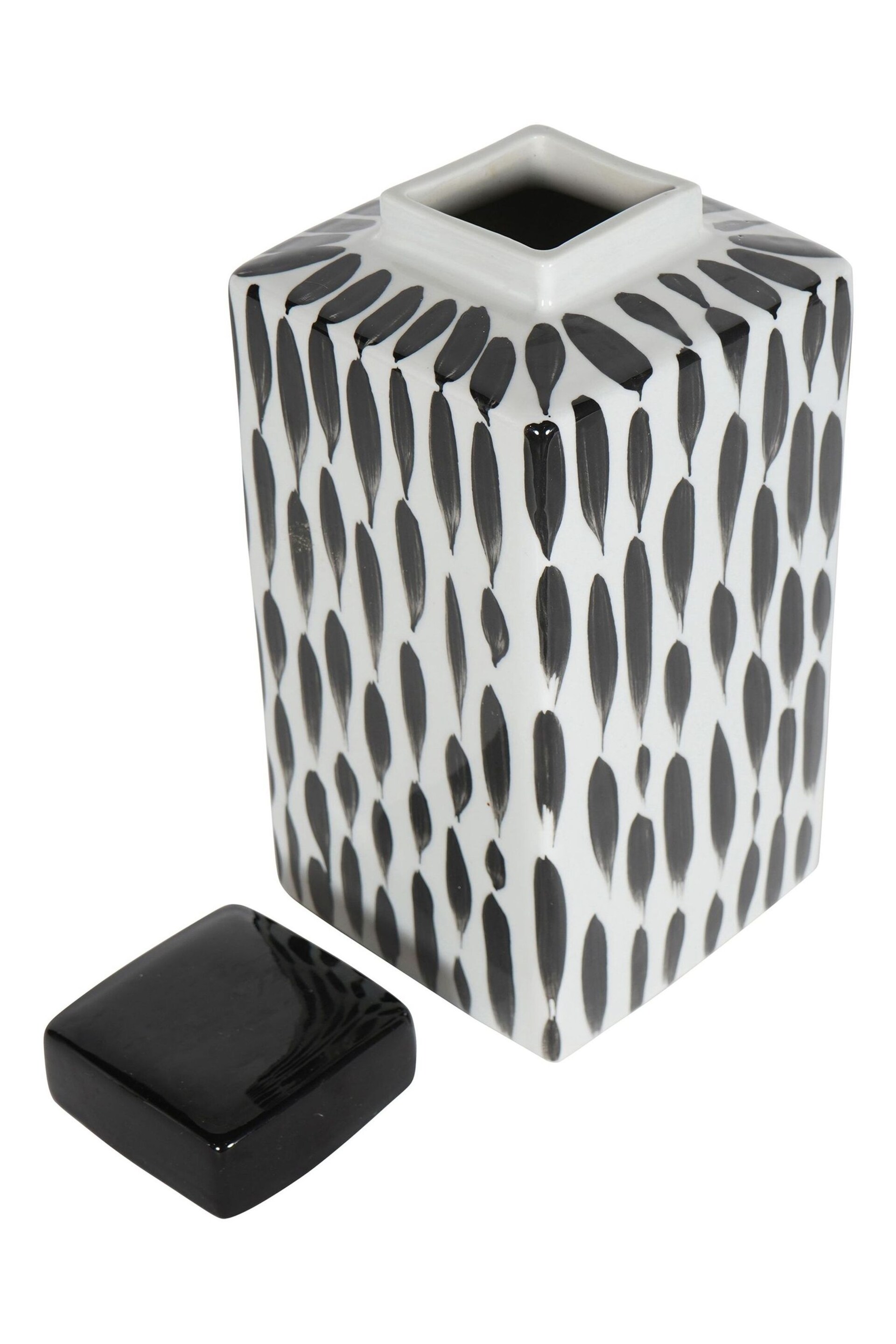 Libra Black Classic Square Ginger Jar - Image 4 of 4