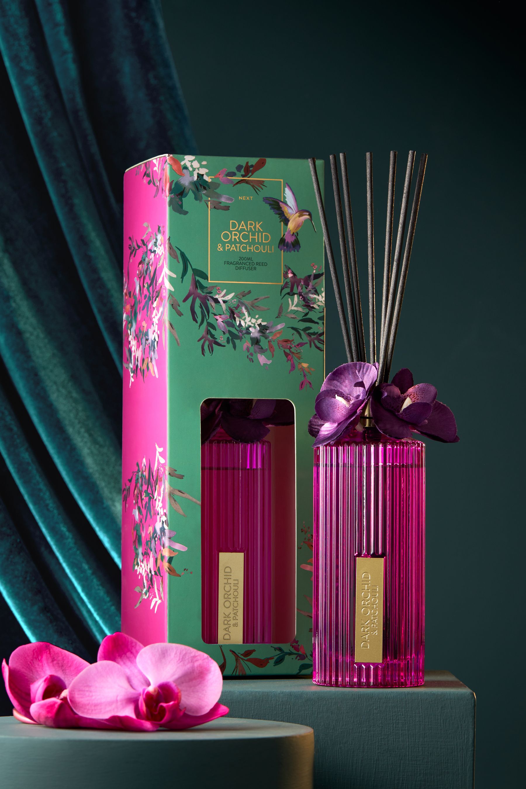 Buy Dark Orchid and Patchouli 200ml Fragranced Reed Diffuser from the Next UK online shop