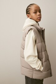 Neutral Padded Puffer Gilet (3-16yrs) - Image 3 of 8