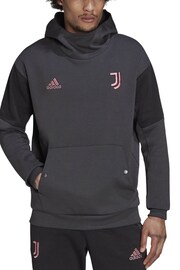 adidas Grey Juventus Travel Hoodie - Image 1 of 2