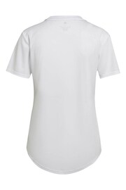 adidas White Olympique Lyon Home Shirt 2022-23 Womens - Image 3 of 3