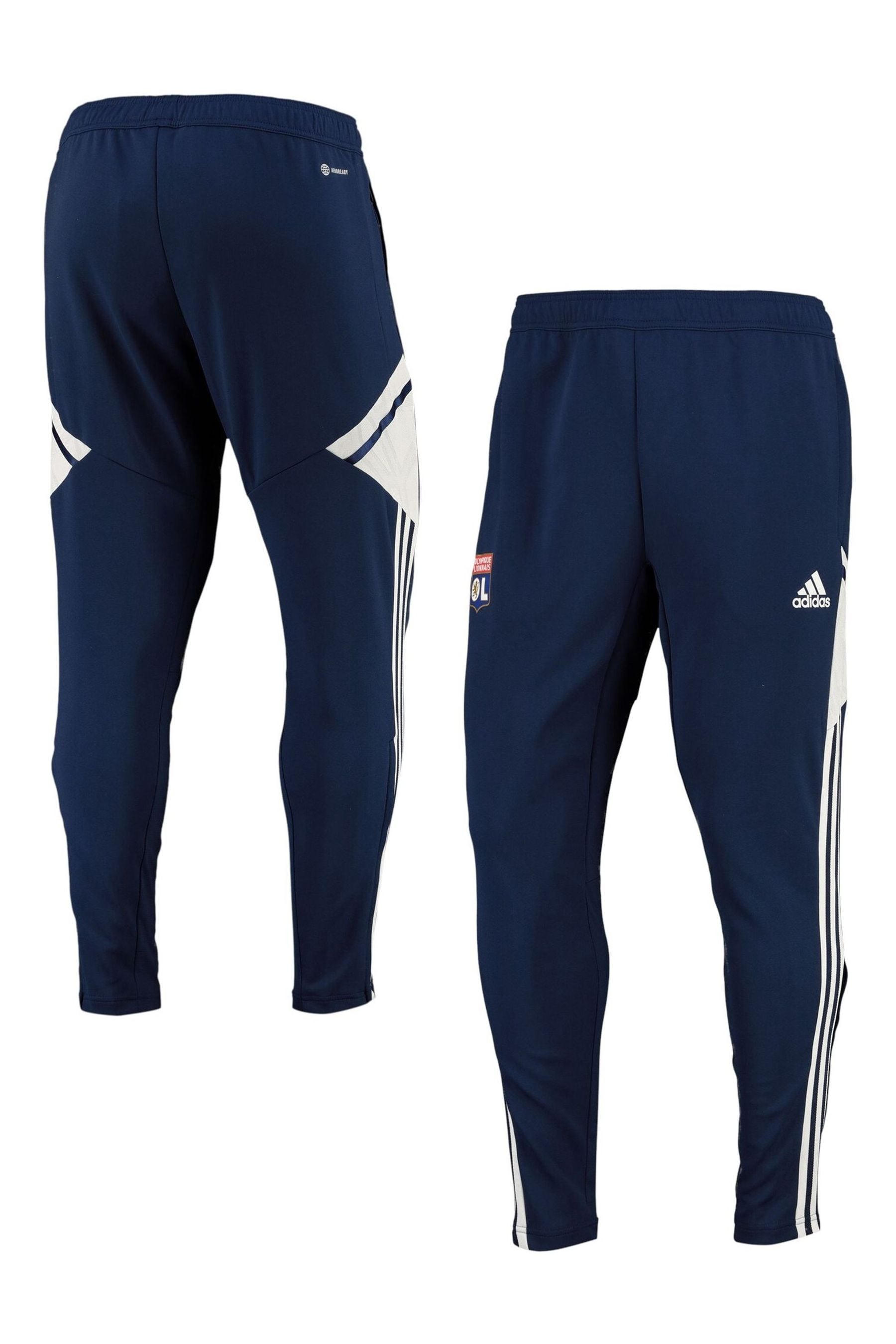 Buy adidas Blue Olympique Lyon Training Joggers from Next Luxembourg