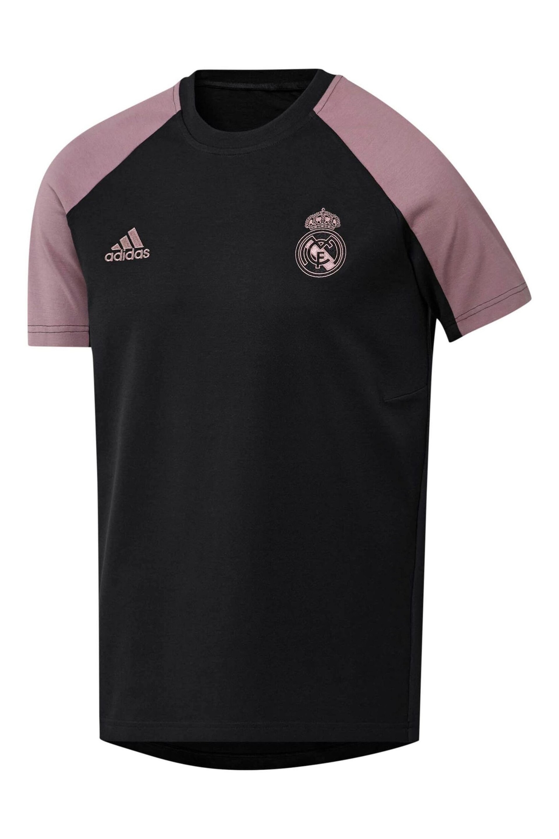 adidas Black Real Madrid Travel T-Shirt - Image 2 of 3