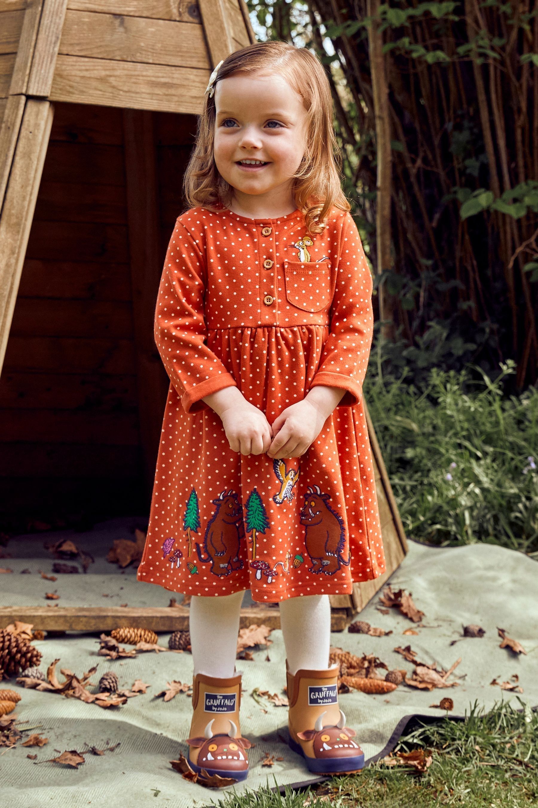Buy JoJo Maman Bebe Brown Kids The Gruffalo Cosy Lined Ankle Wellies from the Next UK online shop