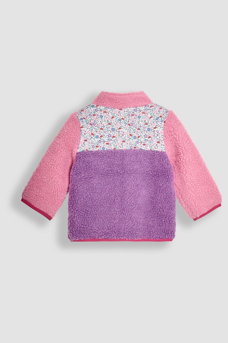 JoJo Maman Bébé Appliqué Zip-Up Teddy Fleece - 圖片 2，共 3