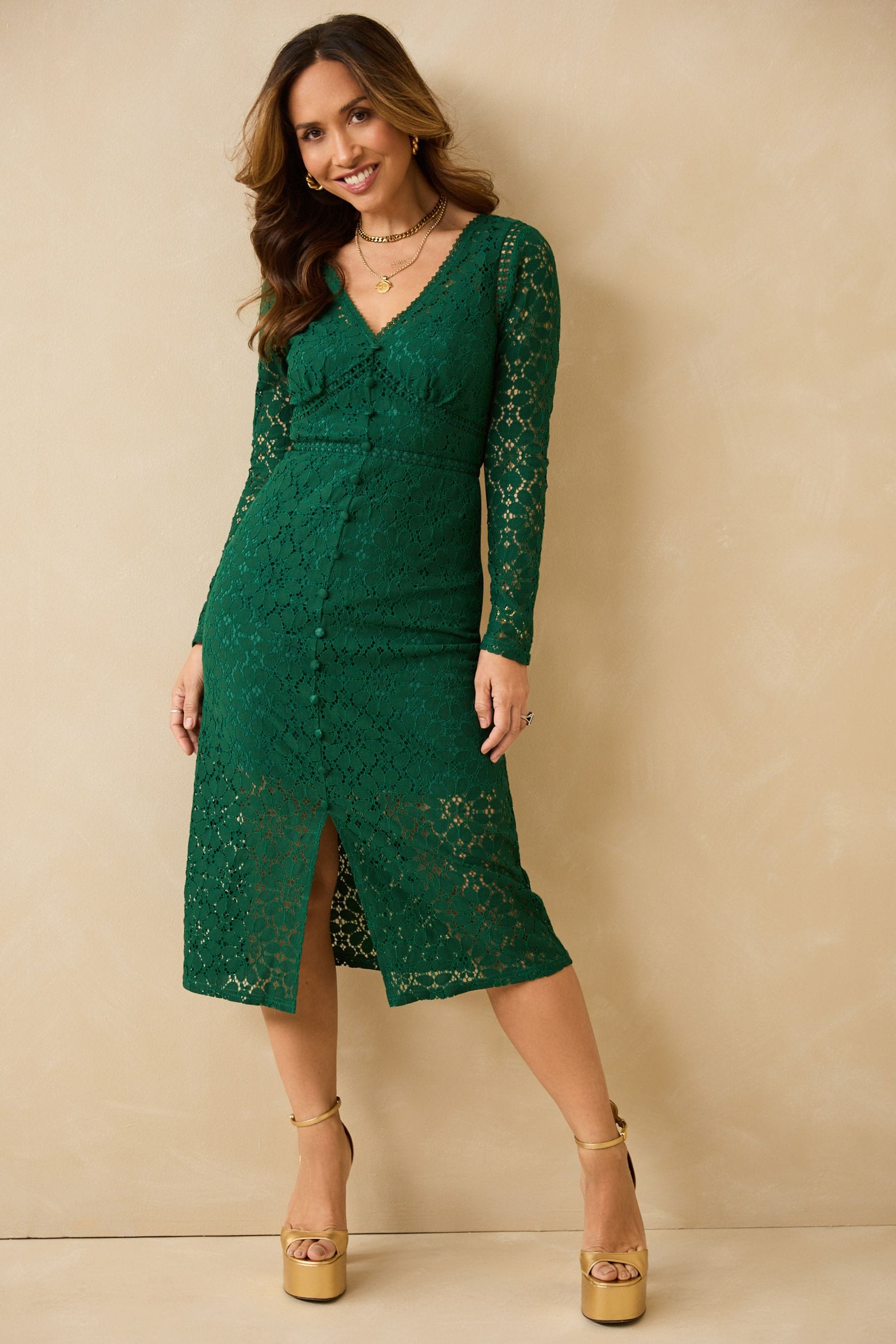 Buy Myleene Klass Lace Dress from Next Luxembourg
