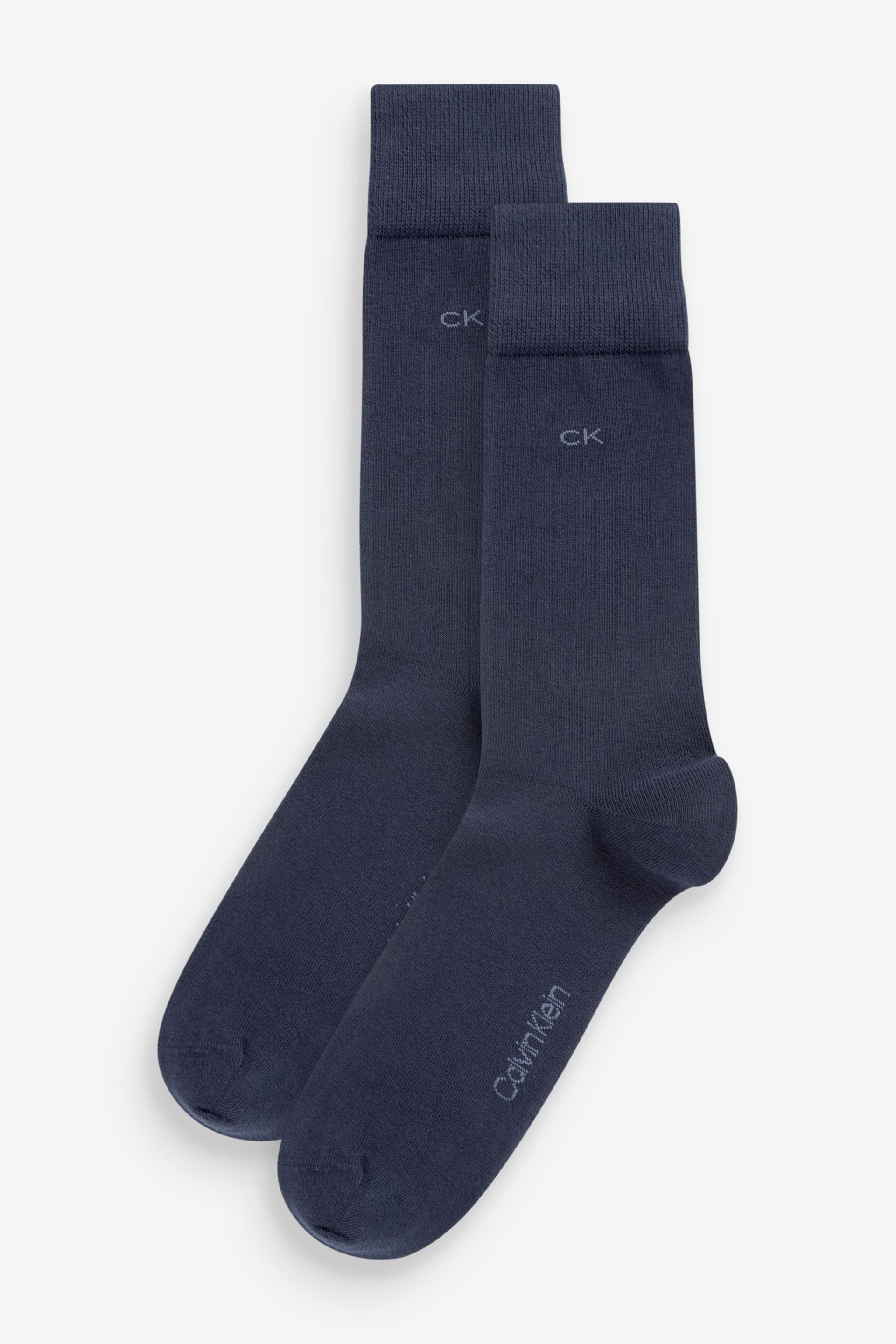 Calvin Klein Blue Mens Socks 2 Pack - Image 1 of 3