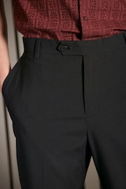 Black EDIT Oversized Tuxedo Suit Trousers - Image 4 of 9