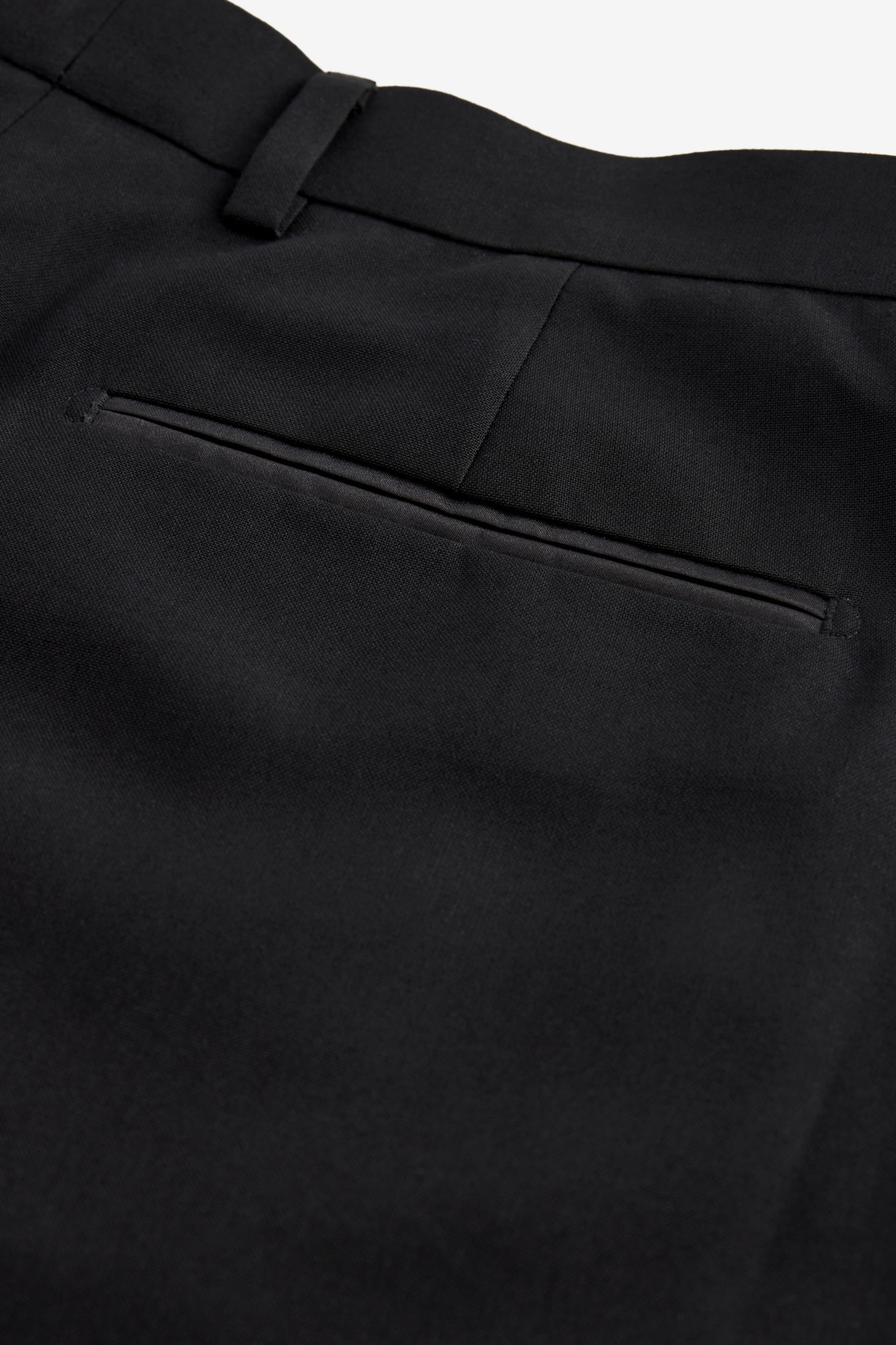 Black EDIT Oversized Tuxedo Suit Trousers - Image 7 of 9