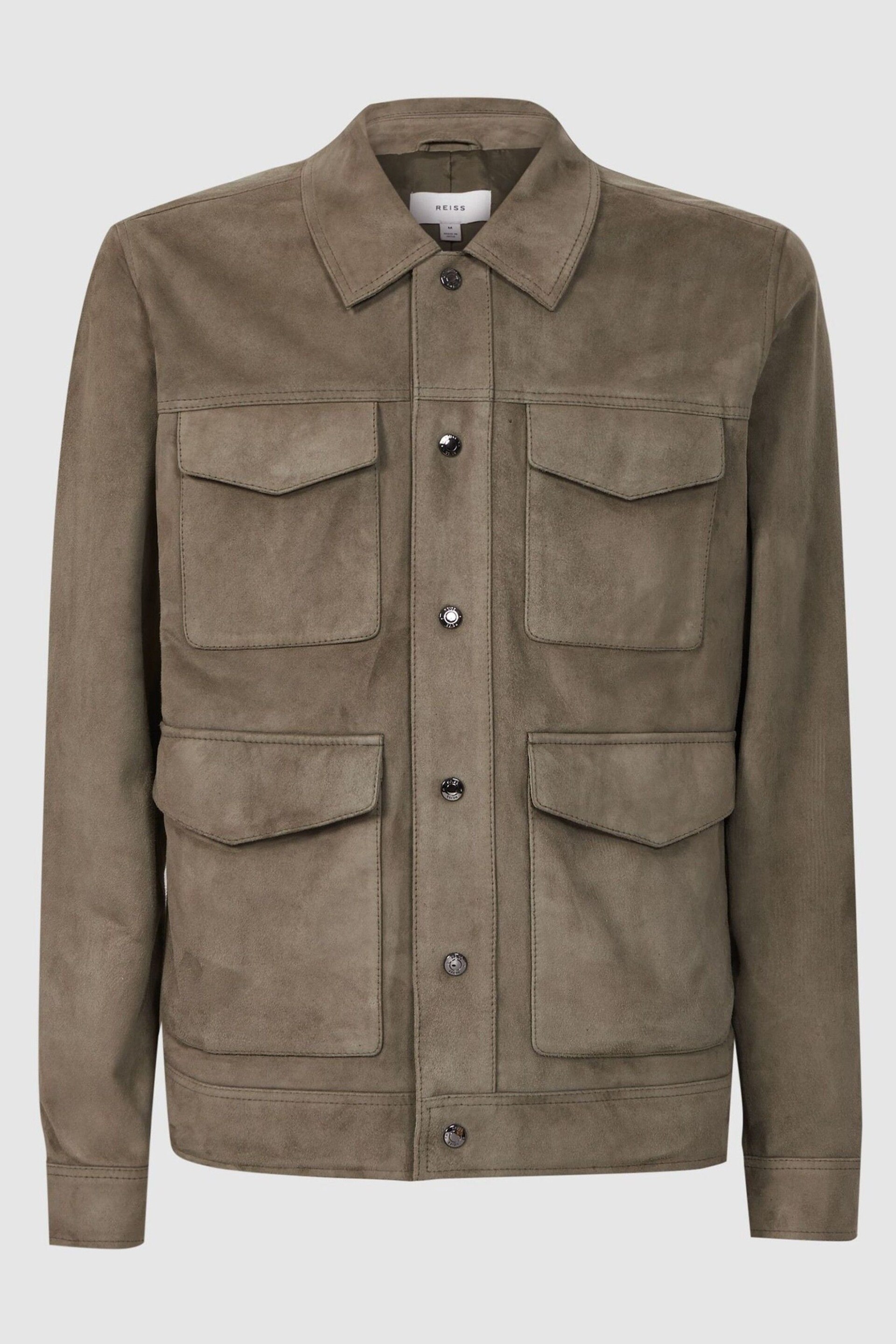 Reiss Sage Ballina Suede Pocket Front Jacket - Image 2 of 5