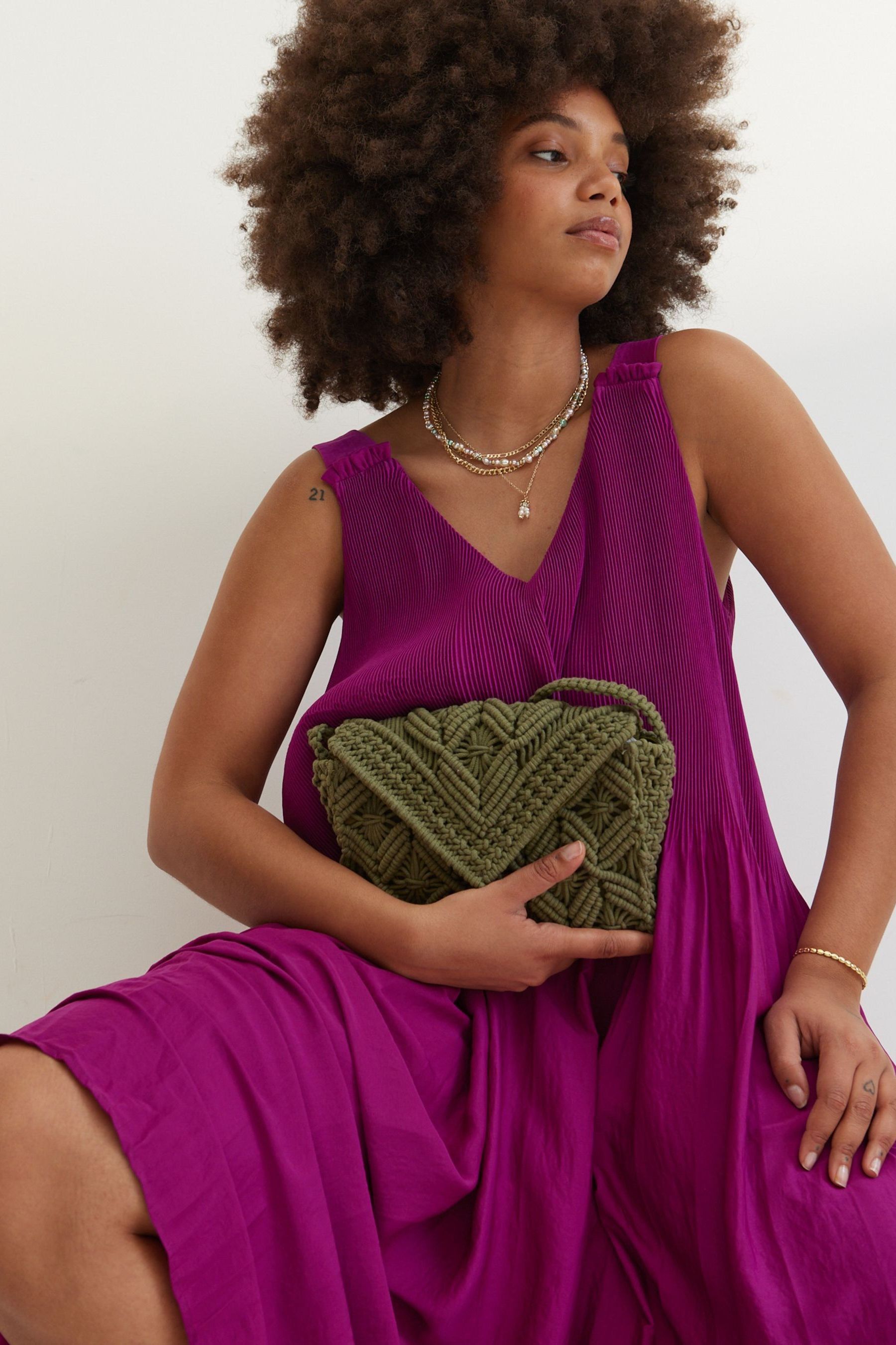 Oliver bonas khaki dress on sale