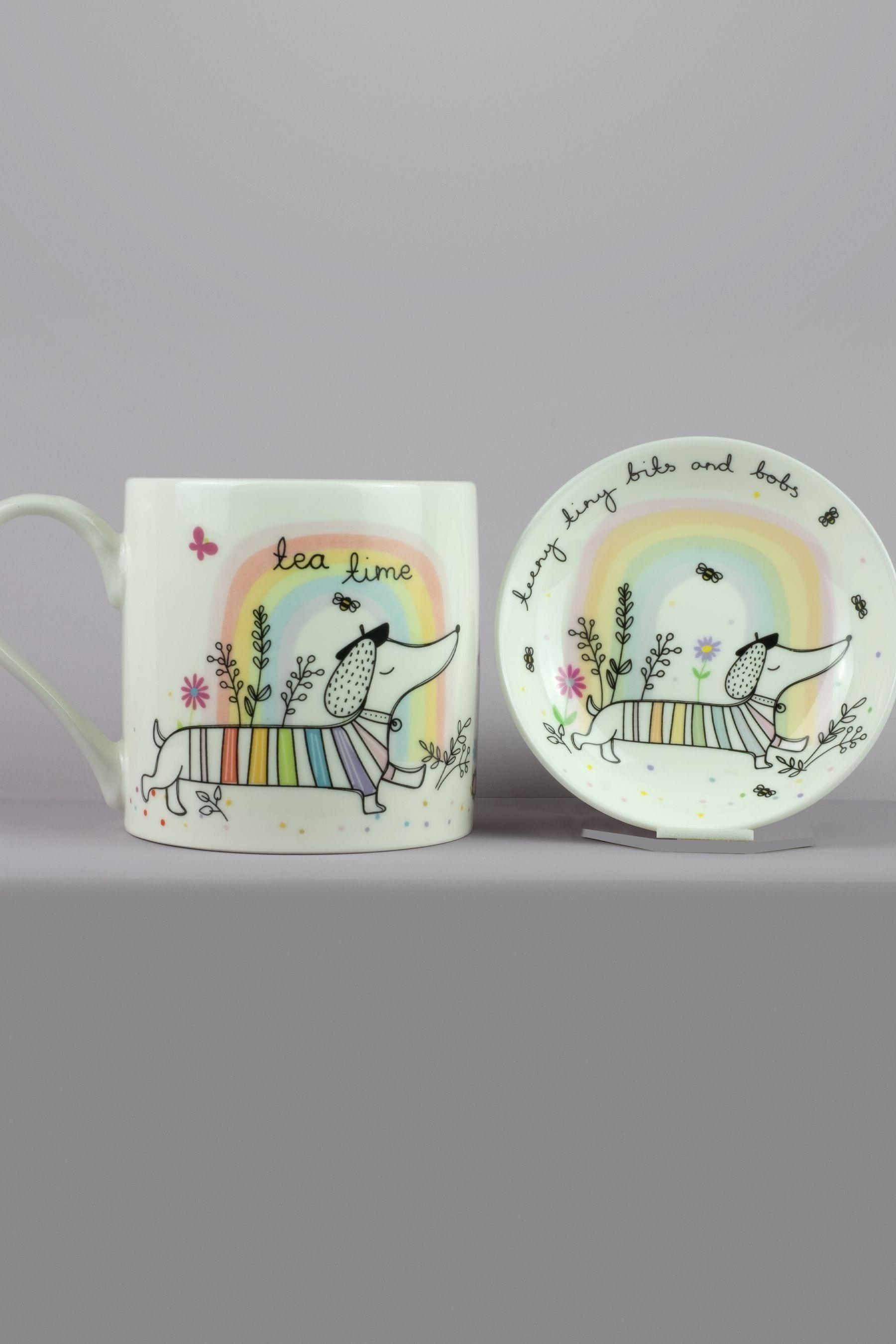 Buy Belly Button Designs Jolie Sausage Dog Trinket Dish Mug Set from the Next UK online shop