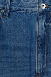 River Island Blue Curve 90s Long Straight Leg High Rise Jeans - Image 4 of 5