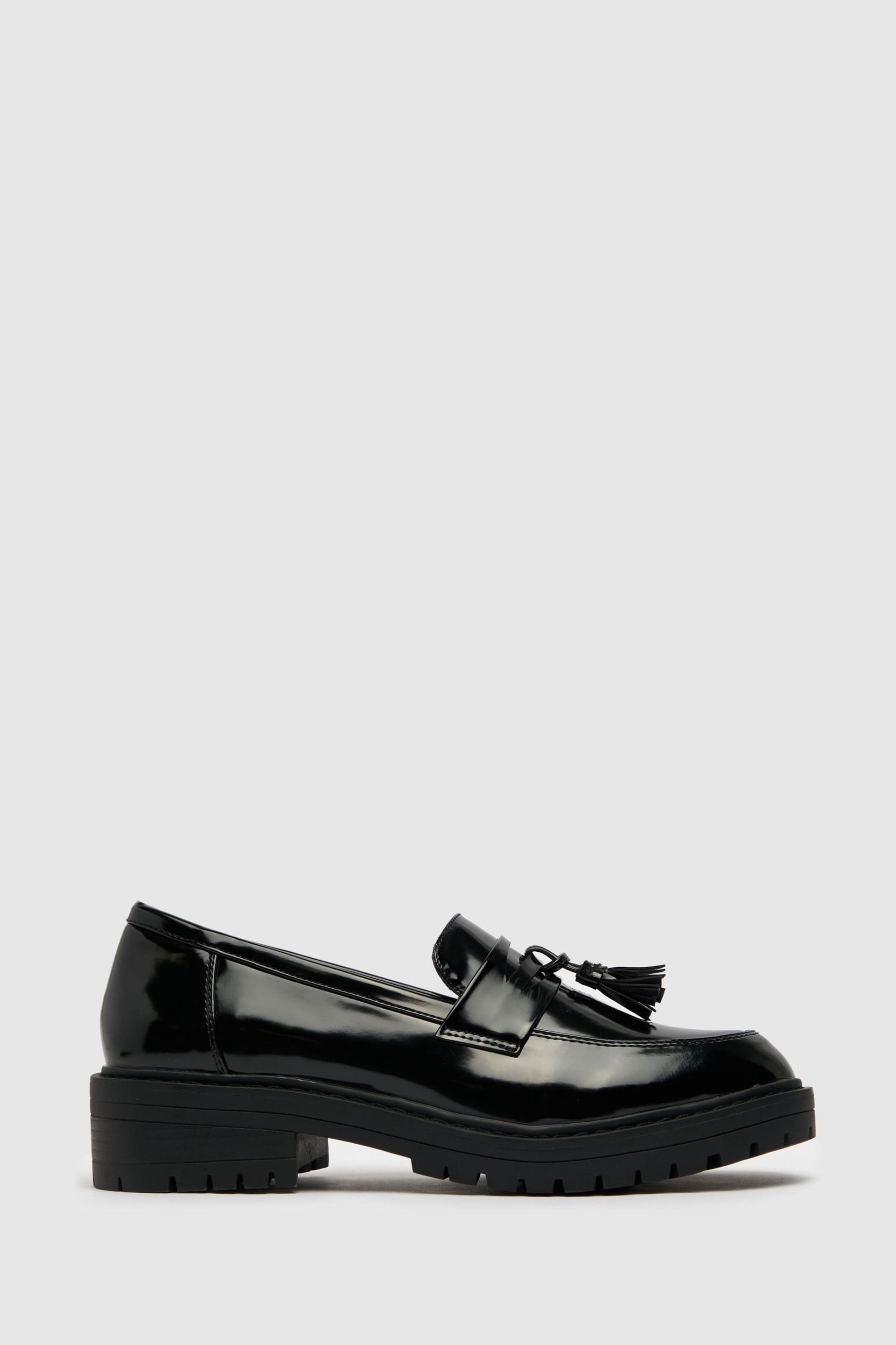 Schuh Lexi Chunky Patent Loafers - Image 1 of 4