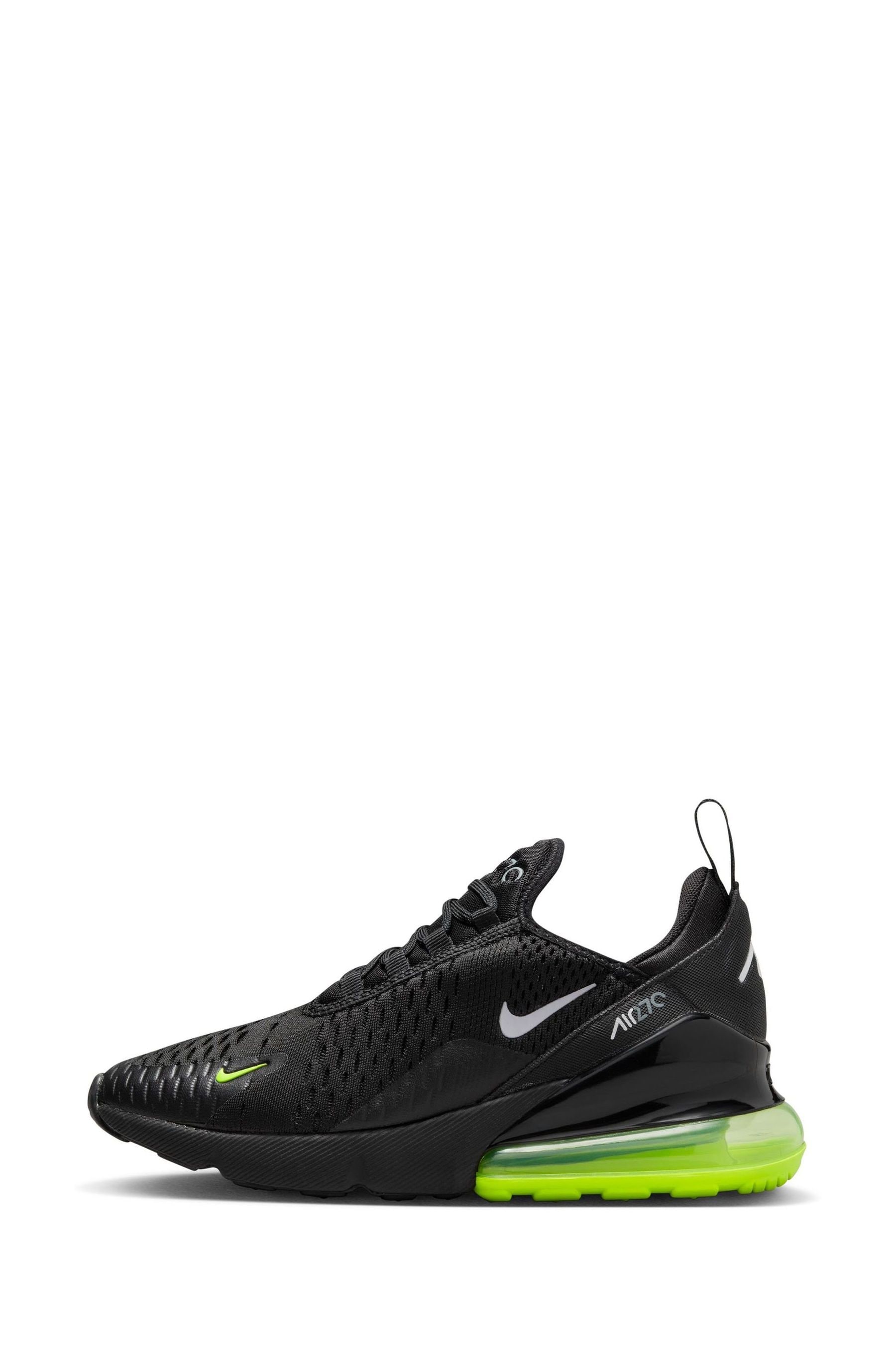 Buy Nike Black Lime Air Max 270 Youth Trainers from Next Germany