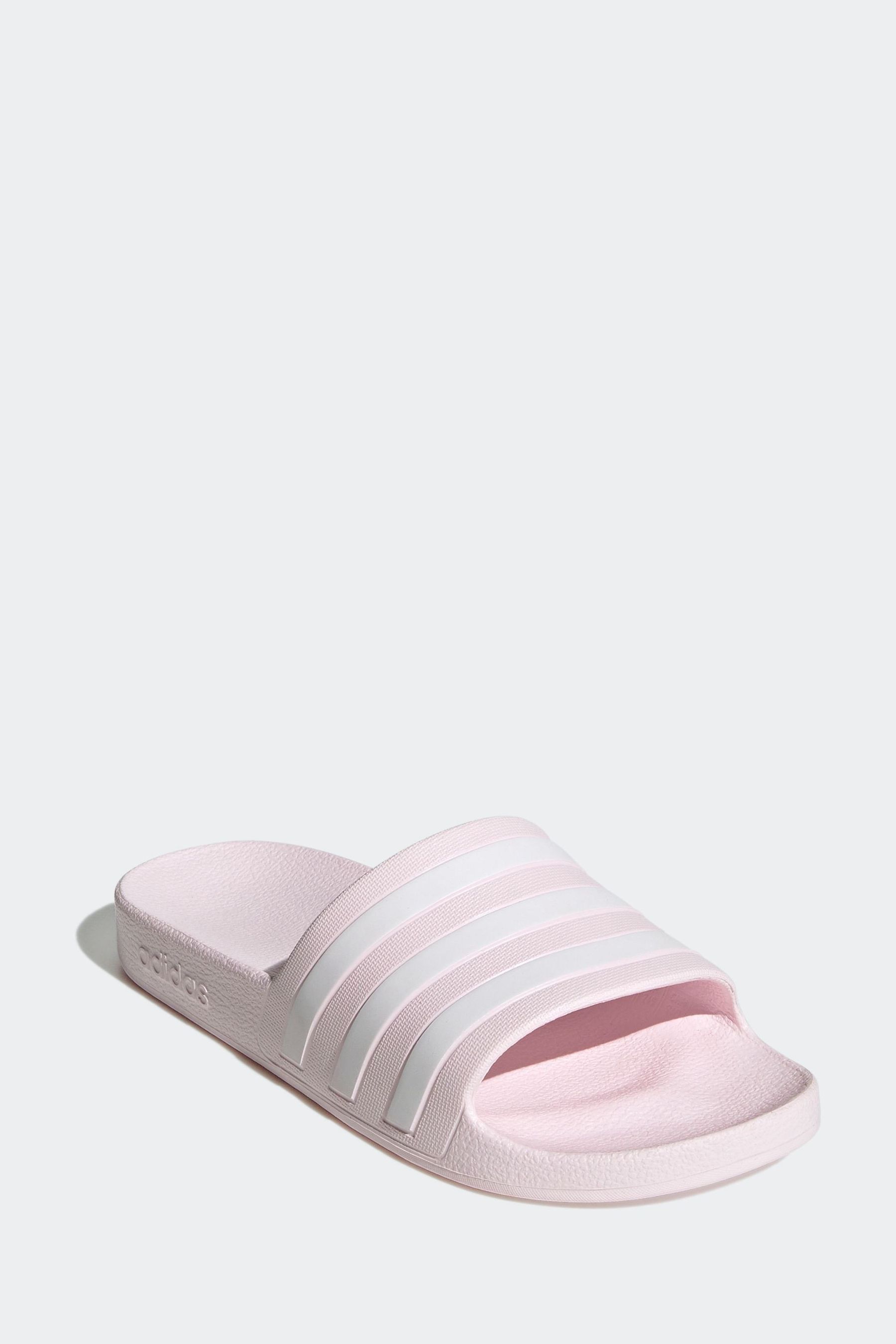 Buy adidas Pink white Adilette Aqua Sliders from Next Hong Kong