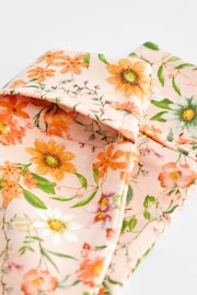 Peach Pink Baby Floral Sleepsuit 3 Pack - Image 10 of 14