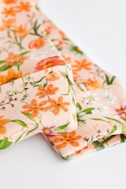 Peach Pink Baby Floral Sleepsuit 3 Pack - Image 11 of 14