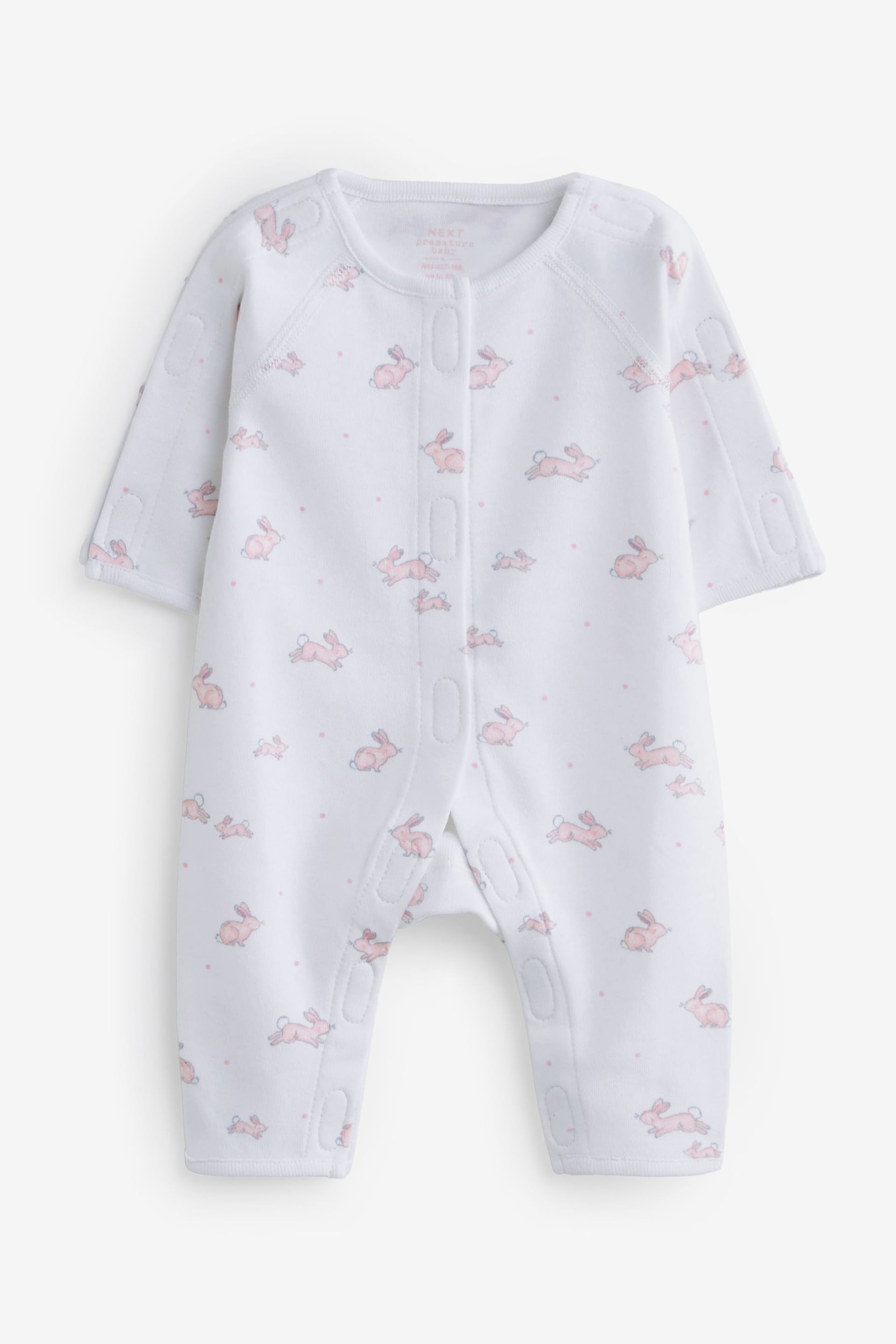 Pink Premature Baby Sleepsuits 3 Pack (0-0mths) - Image 3 of 6