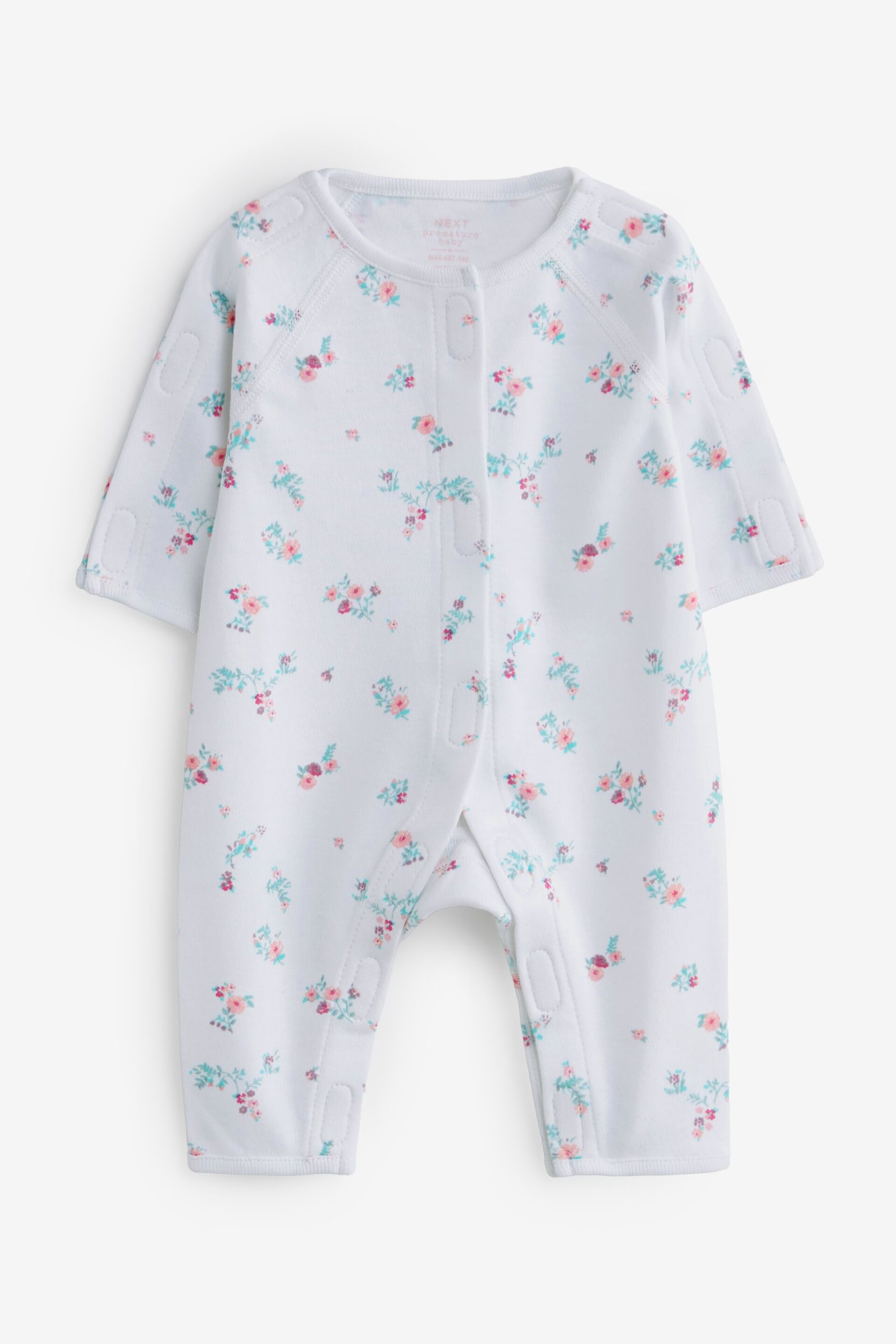 Pink Premature Baby Sleepsuits 3 Pack (0-0mths) - Image 4 of 6