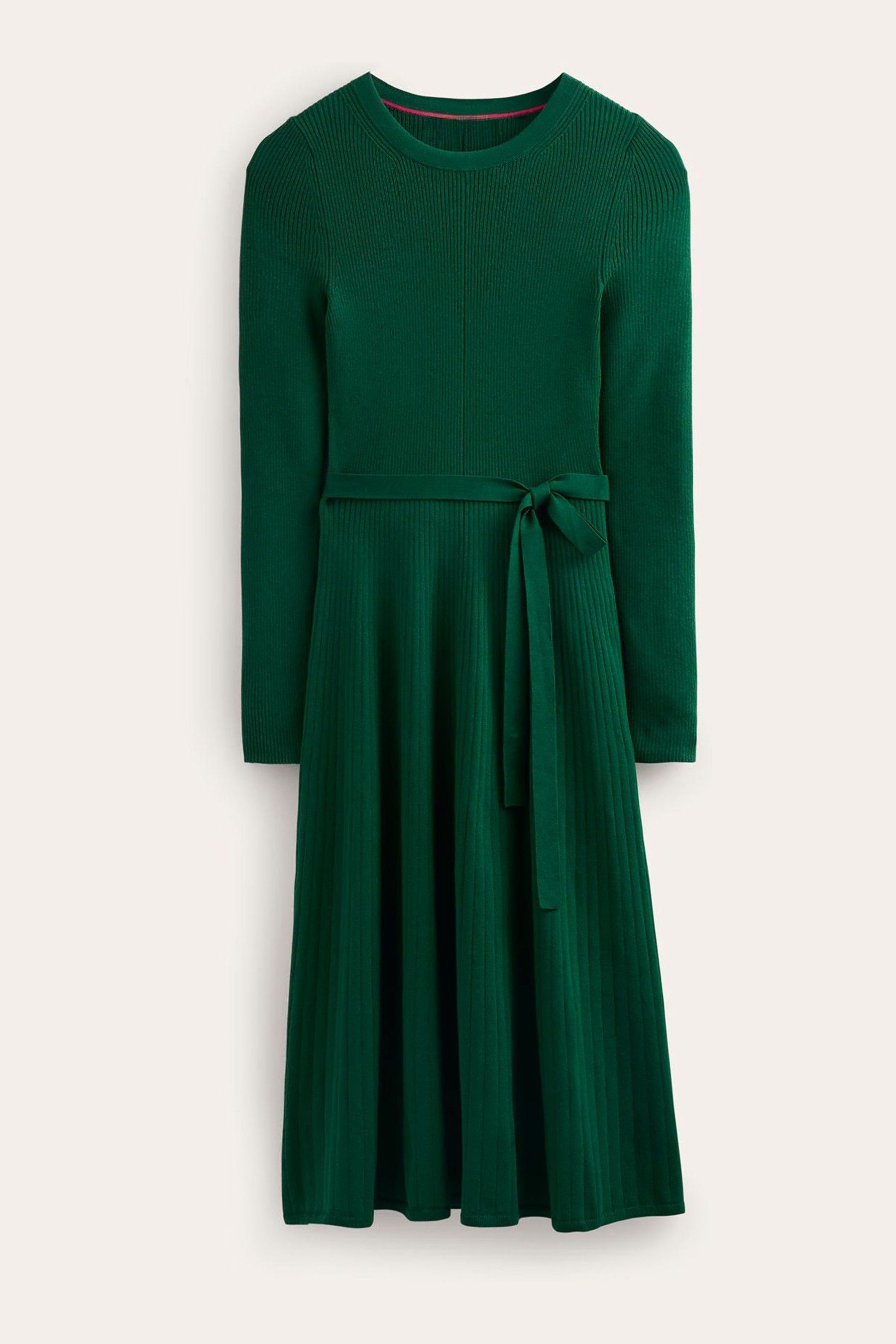 Buy Boden Green Lola Knitted Midi Dress from Next Luxembourg