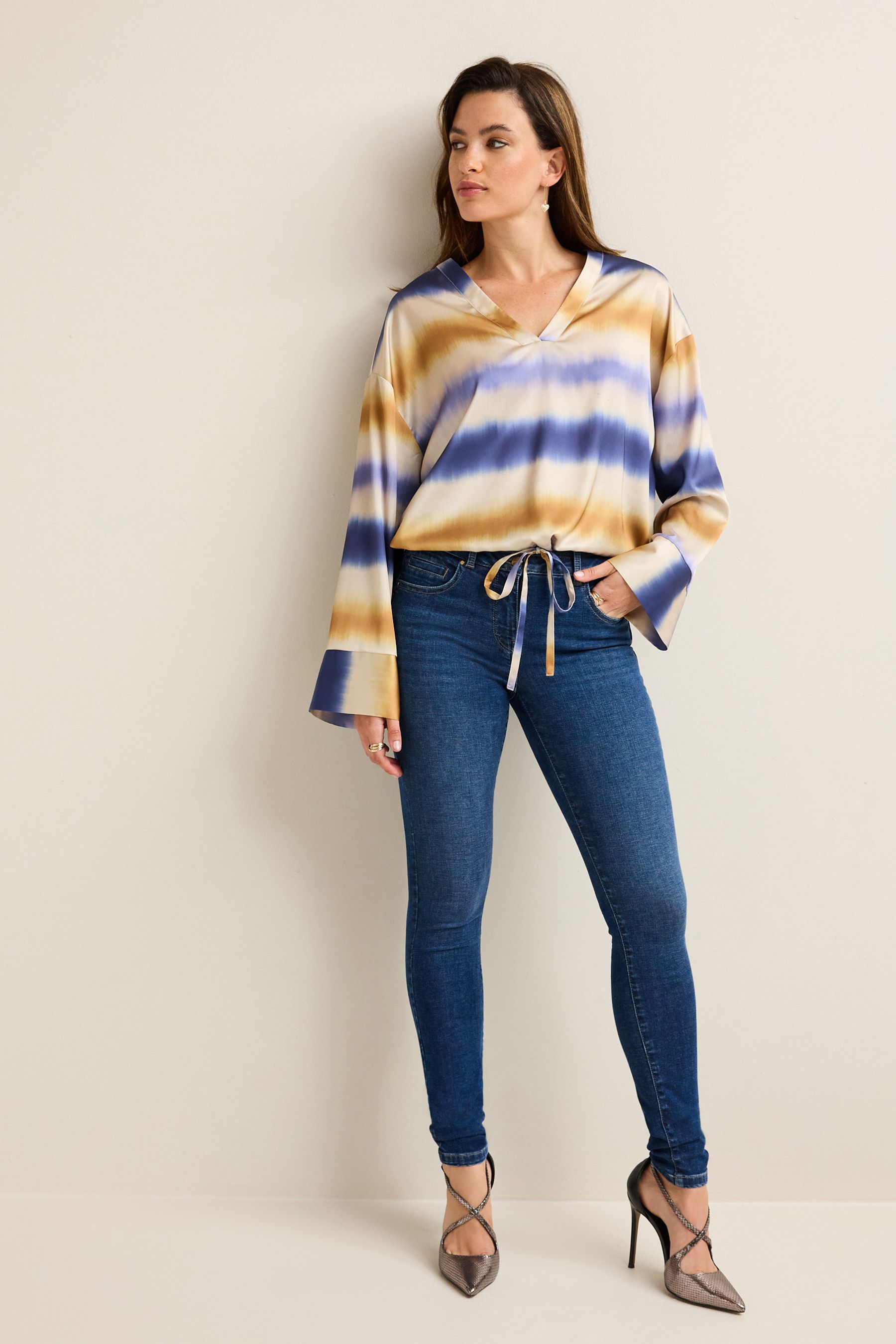 Buy Mid Blue Wash Lift Slim And Shape Skinny Jeans from Next Luxembourg