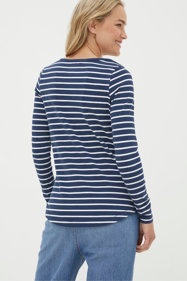 FatFace Breton Dark Blue T-Shirt - Image 2 of 4