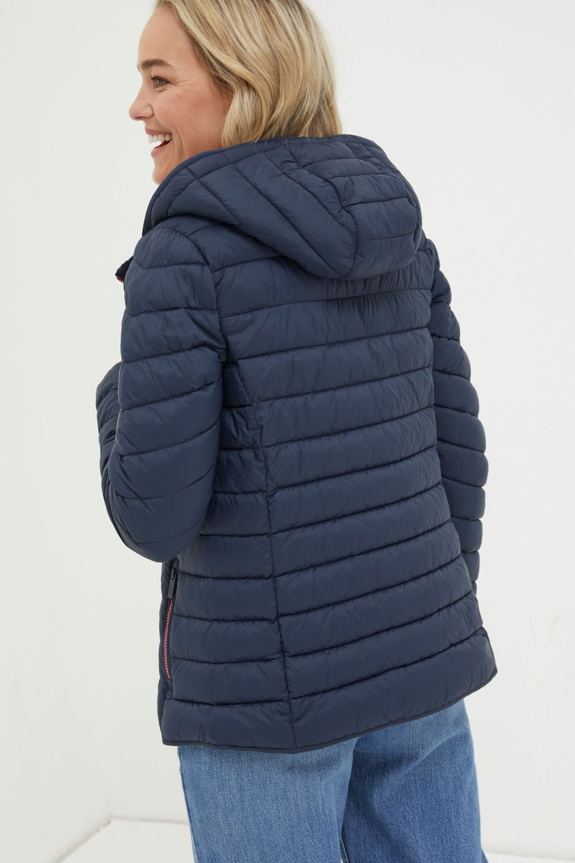 FatFace Blue Ruby Lightweight Puffer Jacket - Image 2 of 5