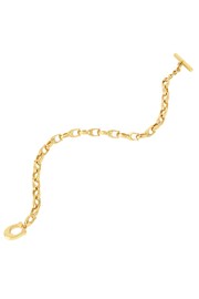 COACH Gold Tone Signature Link Bracelet - Image 2 of 3
