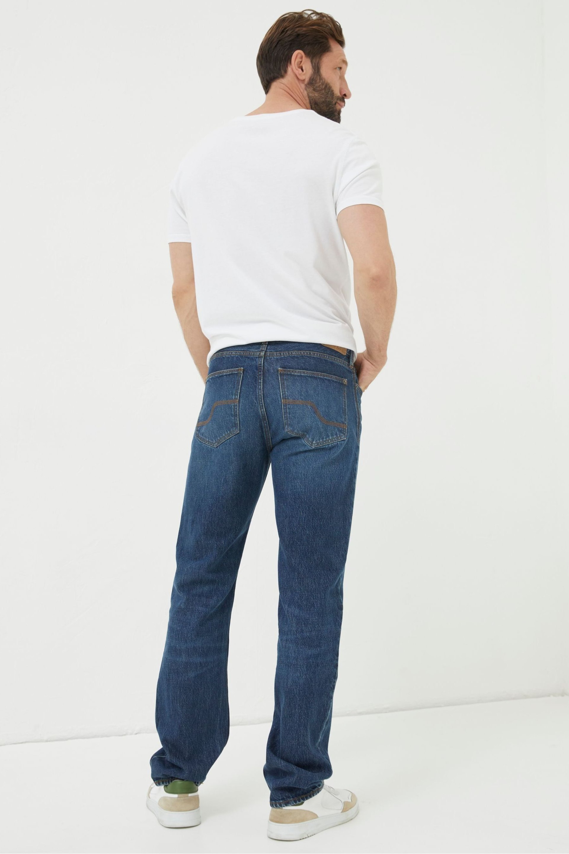 FatFace Blue Straight Fit Jeans - Image 2 of 5