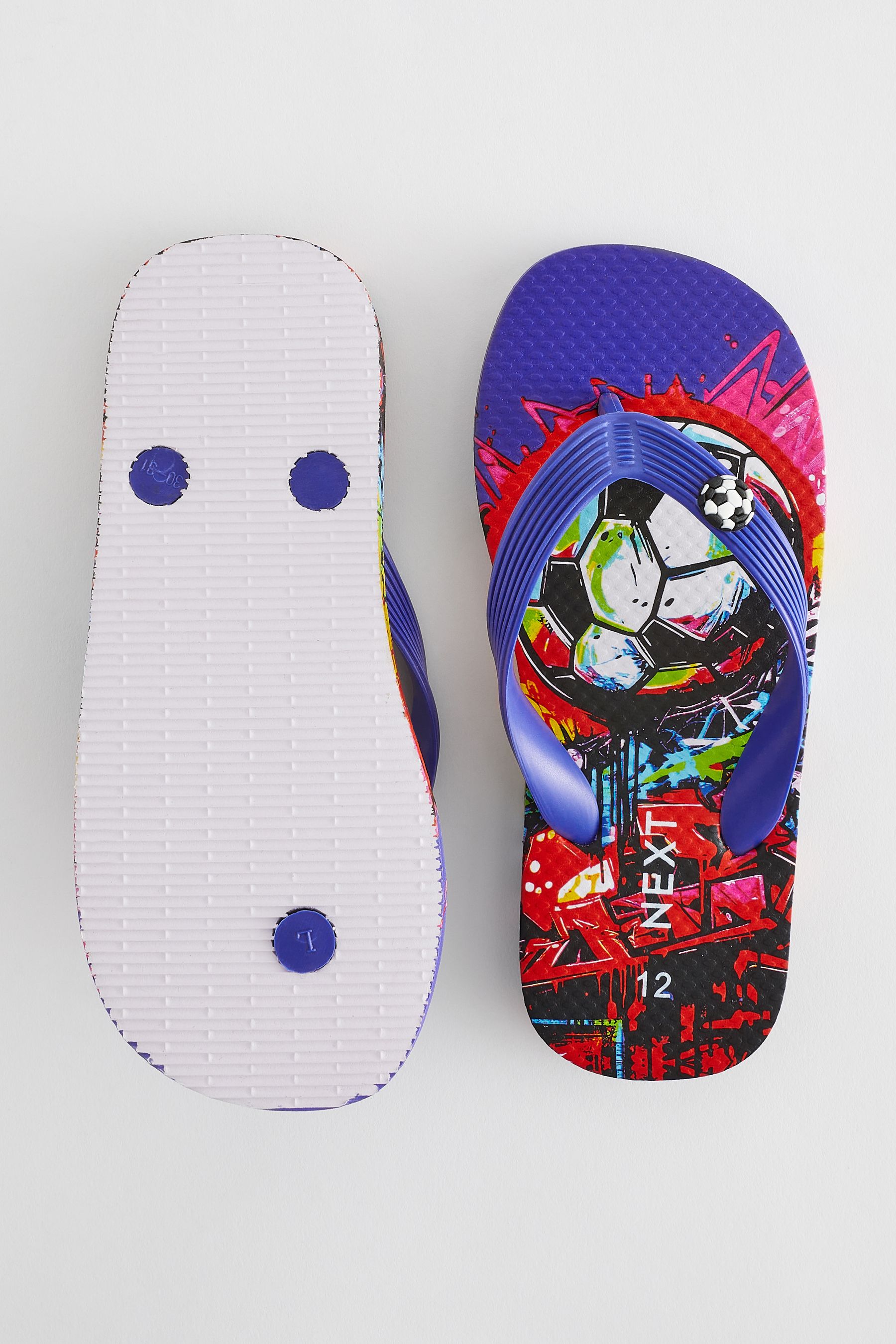 Football flip flops on sale