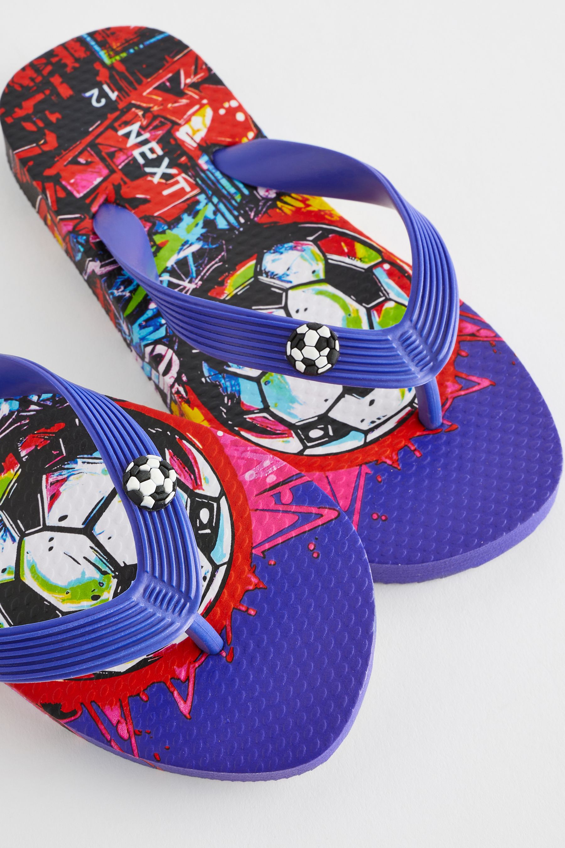 Football flip flops hot sale