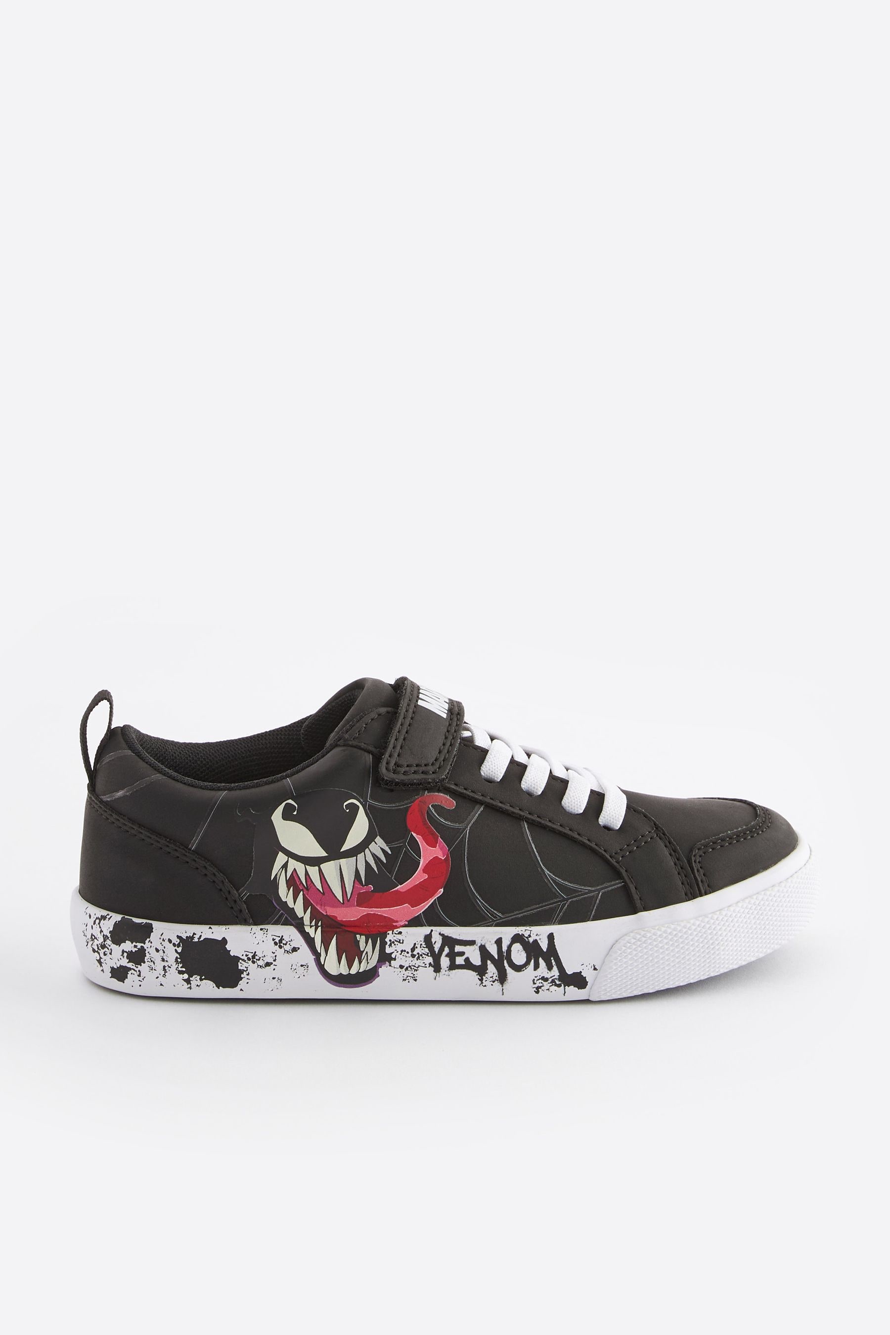 Buy Black Venom Touch Fastening Elastic Lace Trainers from the Next UK online shop