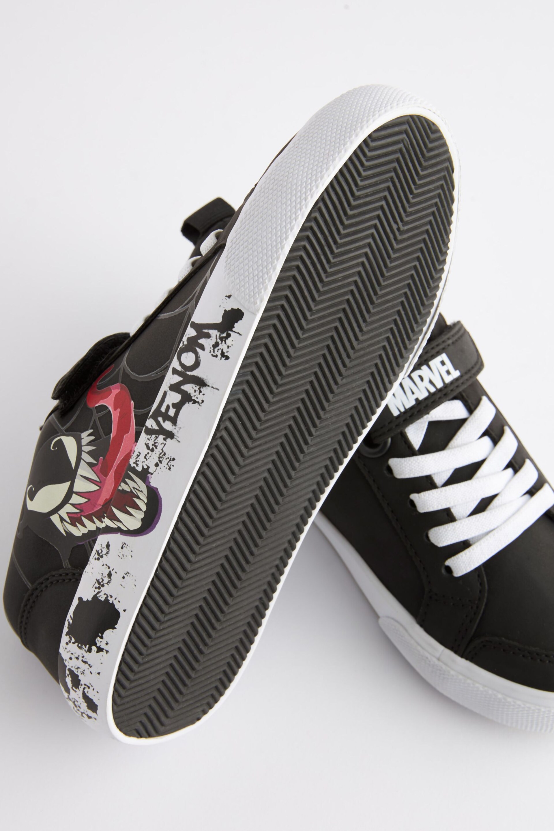 Black Venom Touch Fastening Elastic Lace Trainers - Image 5 of 6