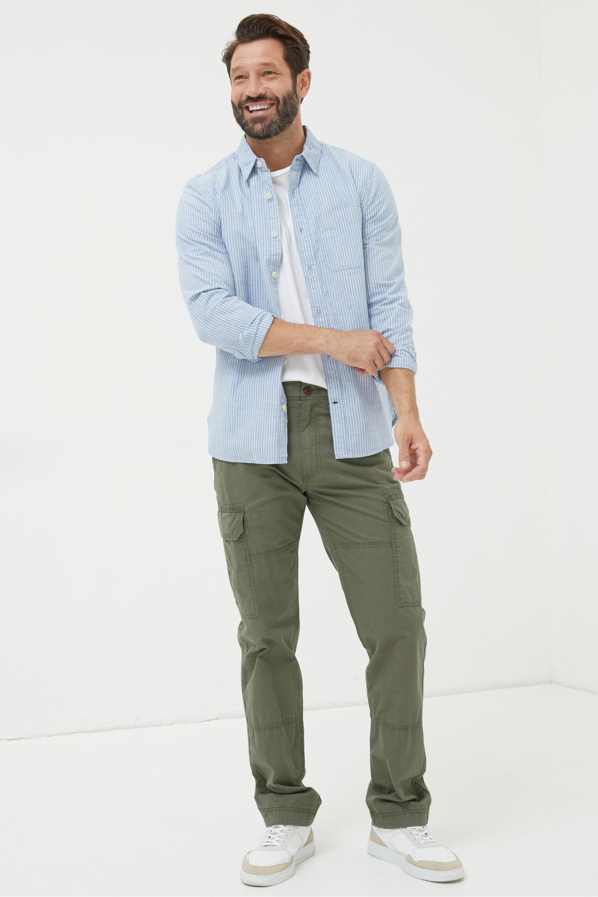 FatFace Green Corby Ripstop Cargo Trousers - Image 3 of 5