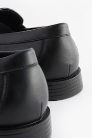 Black Weave Detail Loafers - Image 5 of 6