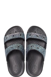 Crocs Black Classic Glitter Sandals - Image 4 of 7