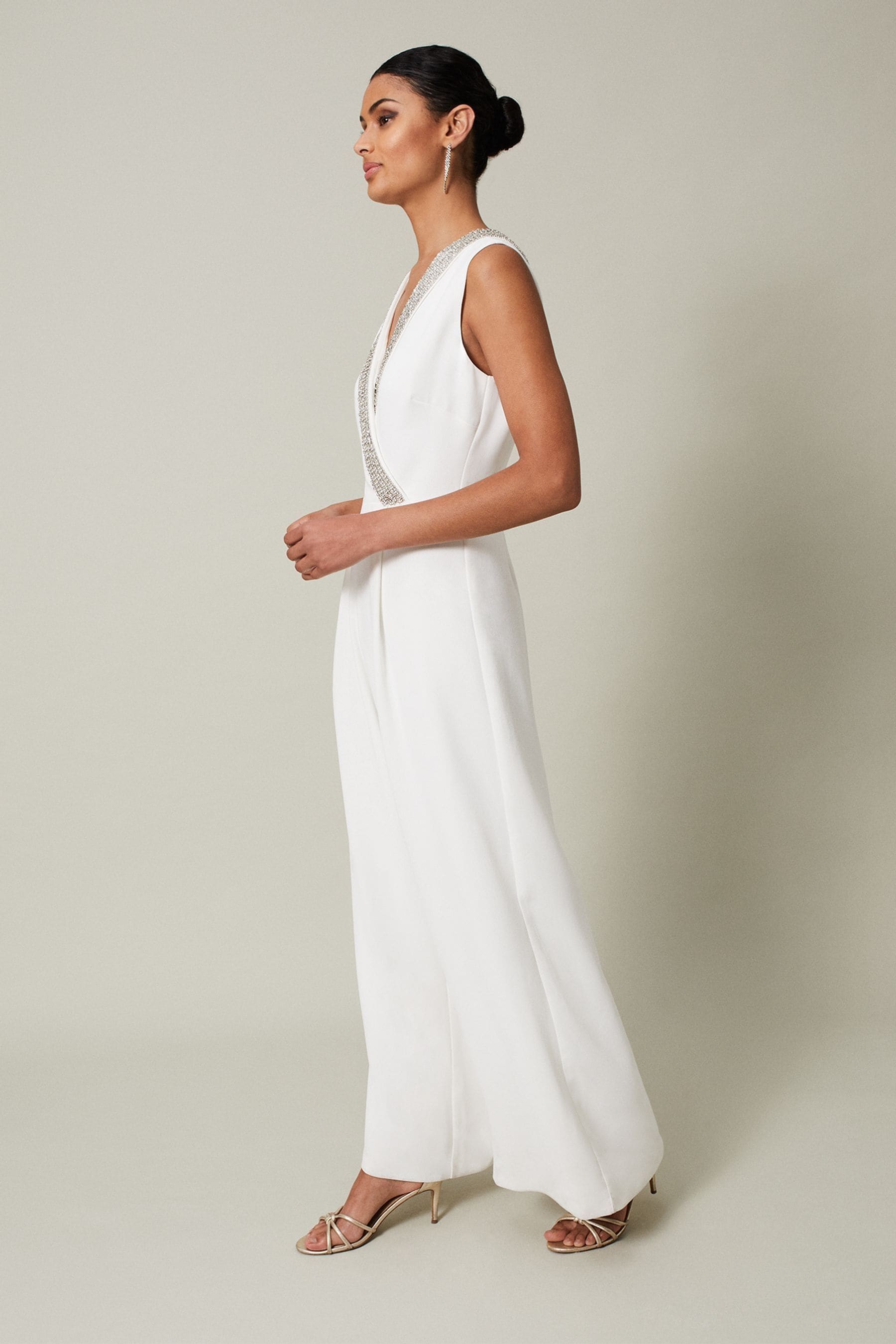 Alexis white jumpsuit outlet