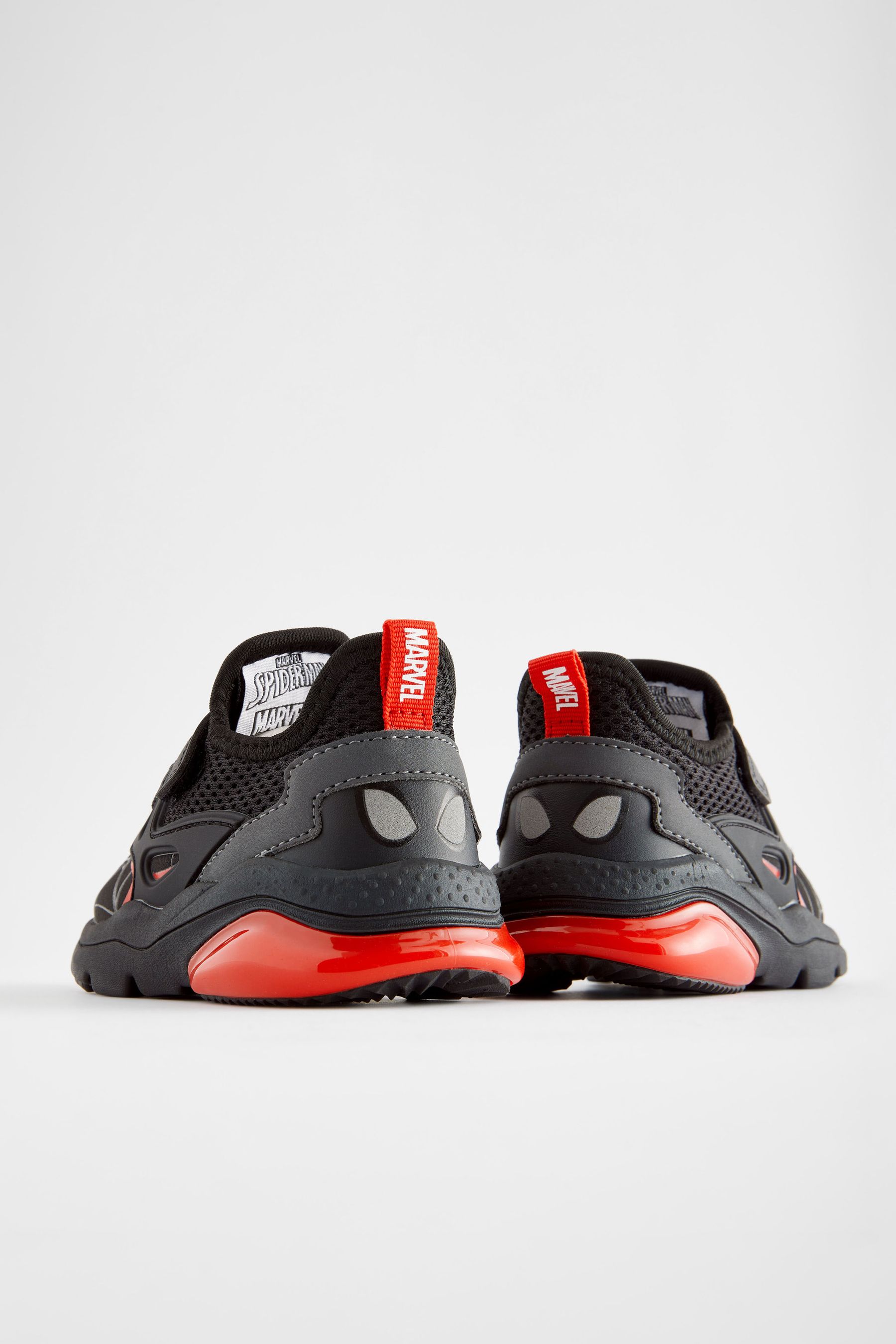 Black strap trainers sale