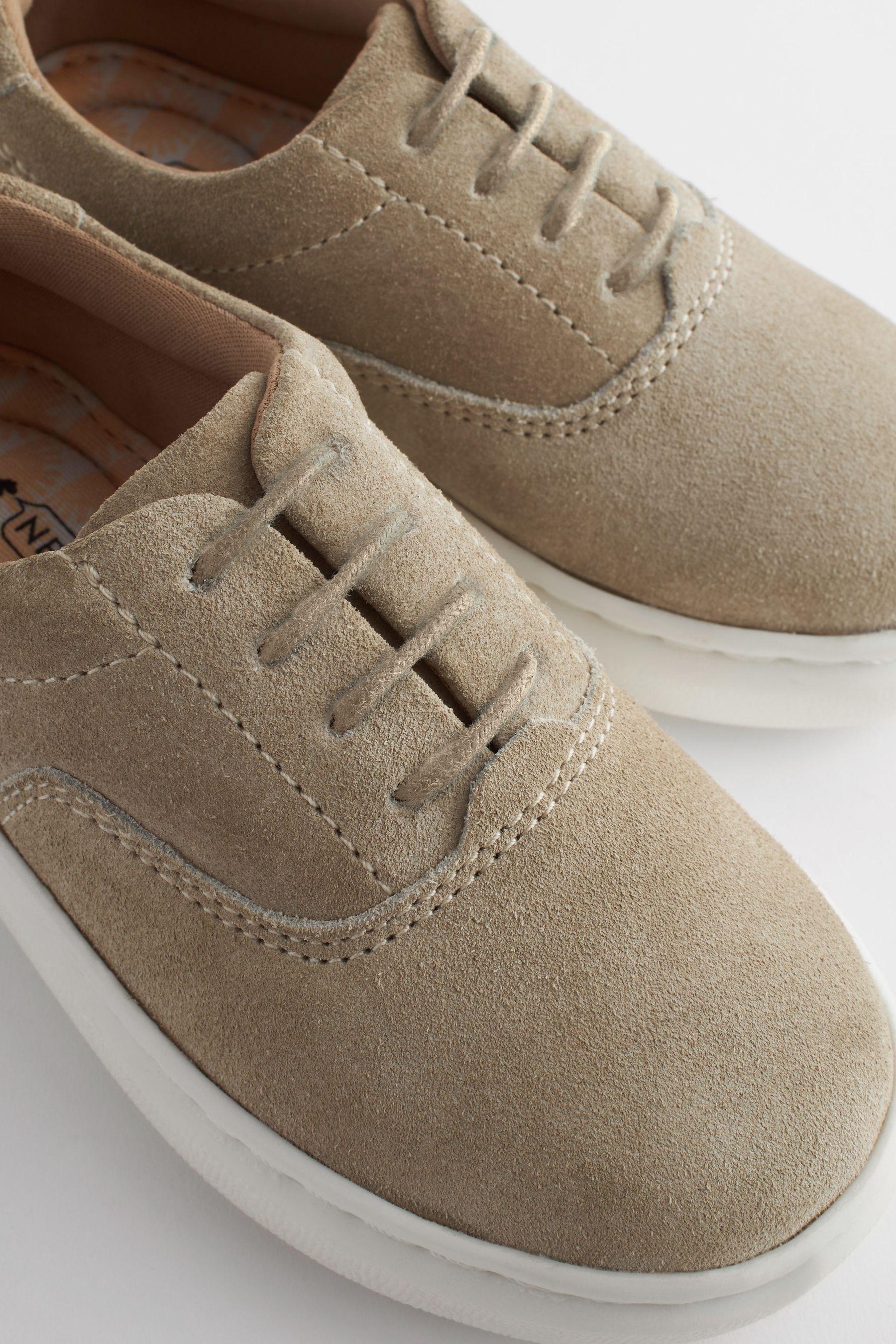 Buy Neutral Stone Smart Leather Lace Up Shoes from Next Slovakia