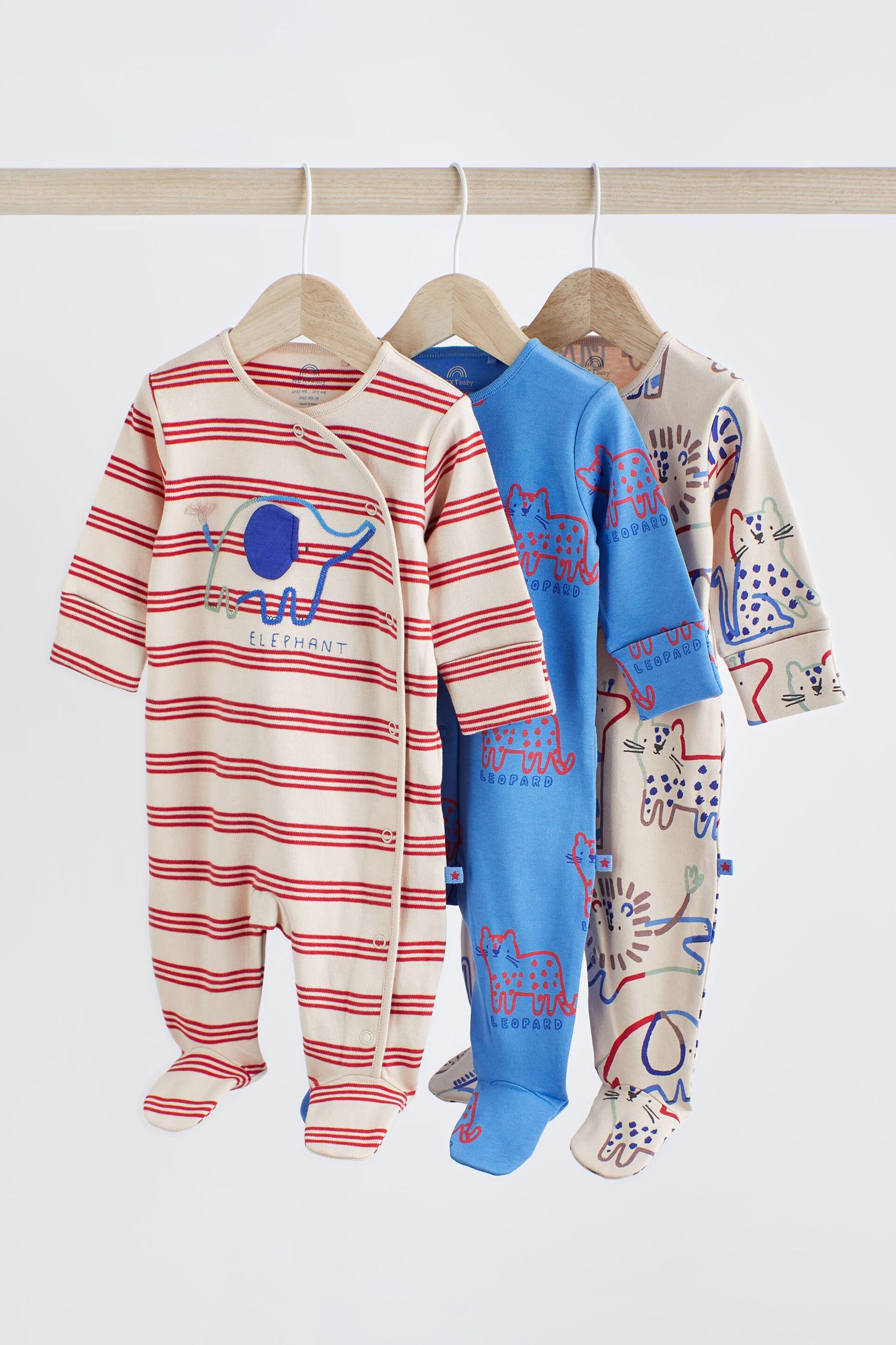 Red Character Baby Sleepsuits 3 Pack (0-2yrs) - Image 8 of 10