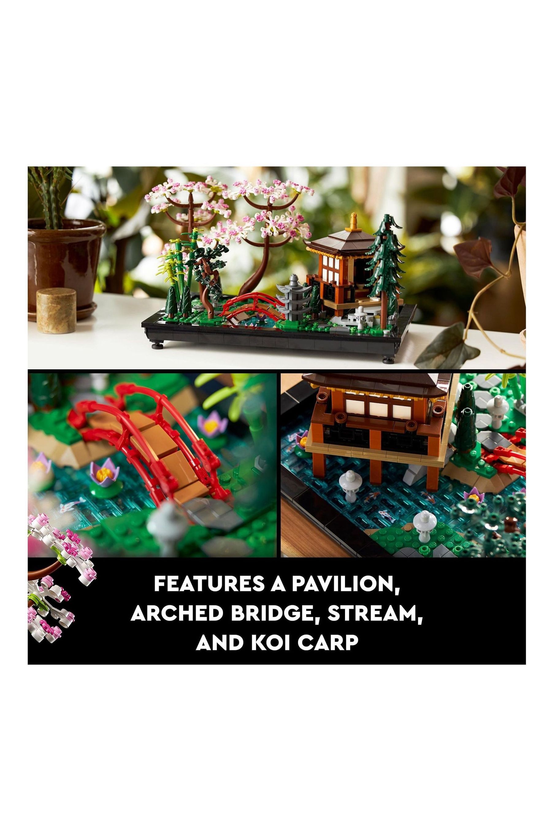 Buy LEGO Icons Tranquil Garden Botanical Set with Flowers 10315 from Next Luxembourg