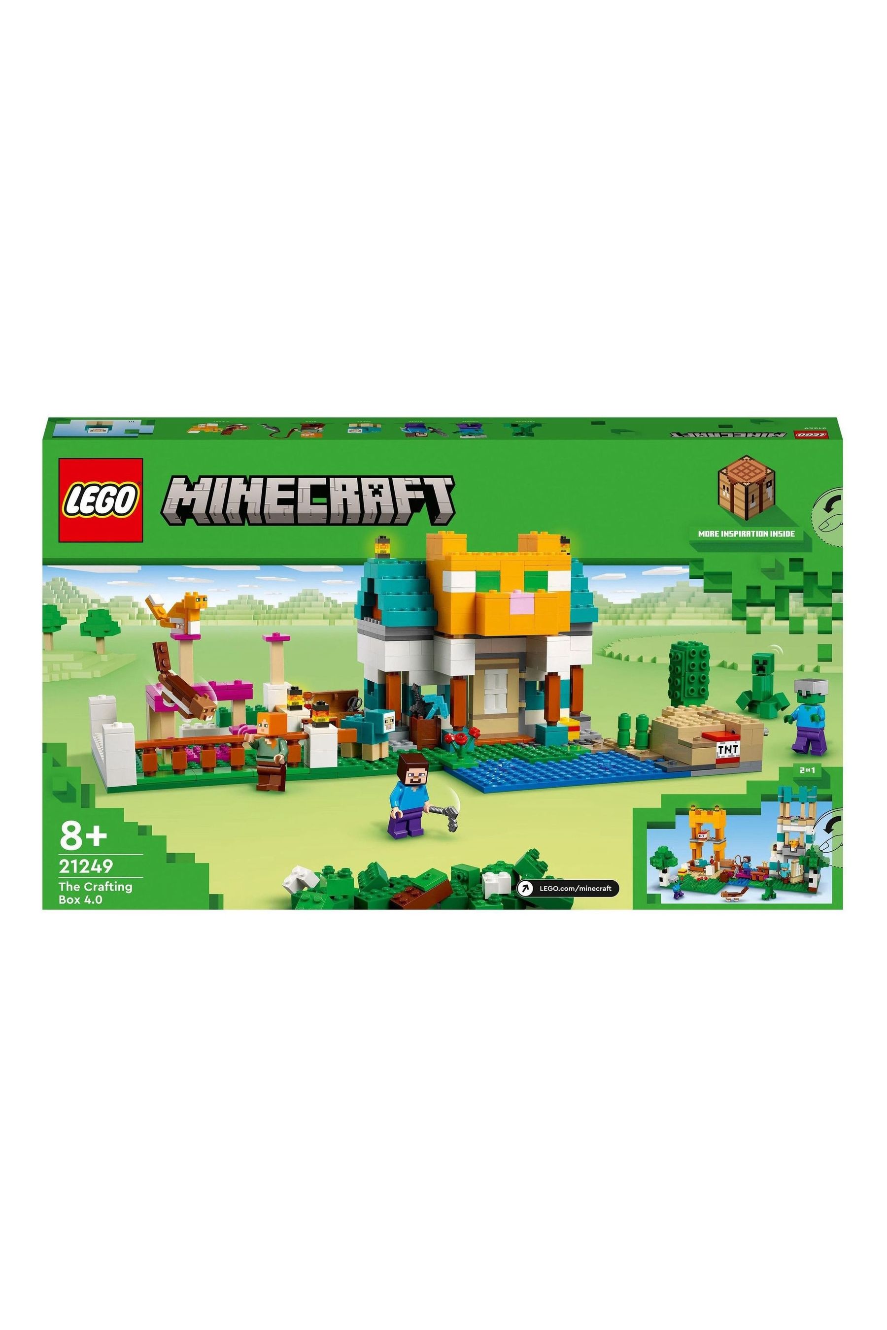 Buy LEGO Minecraft The Crafting Box 4.0 2in1 Building Set 21249 from Next Luxembourg