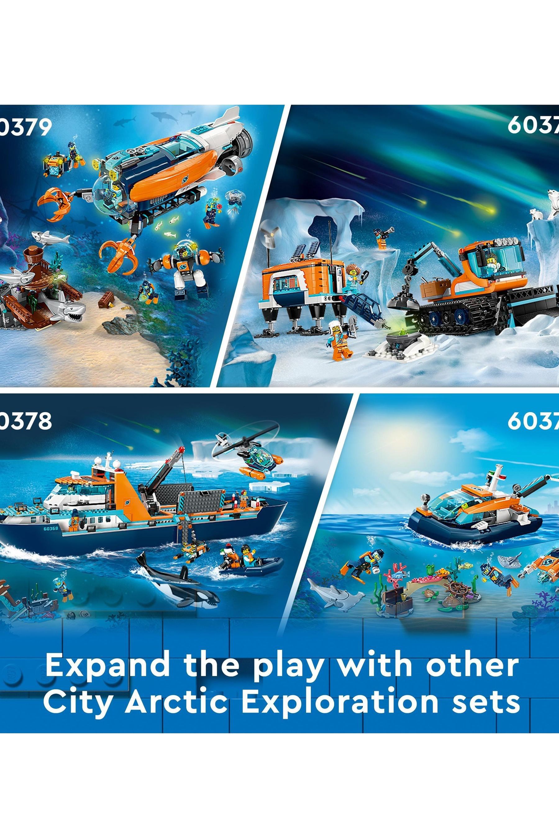 Buy LEGO City Deep Sea Explorer Submarine Toy Ocean Set 60379 from the Next UK online shop
