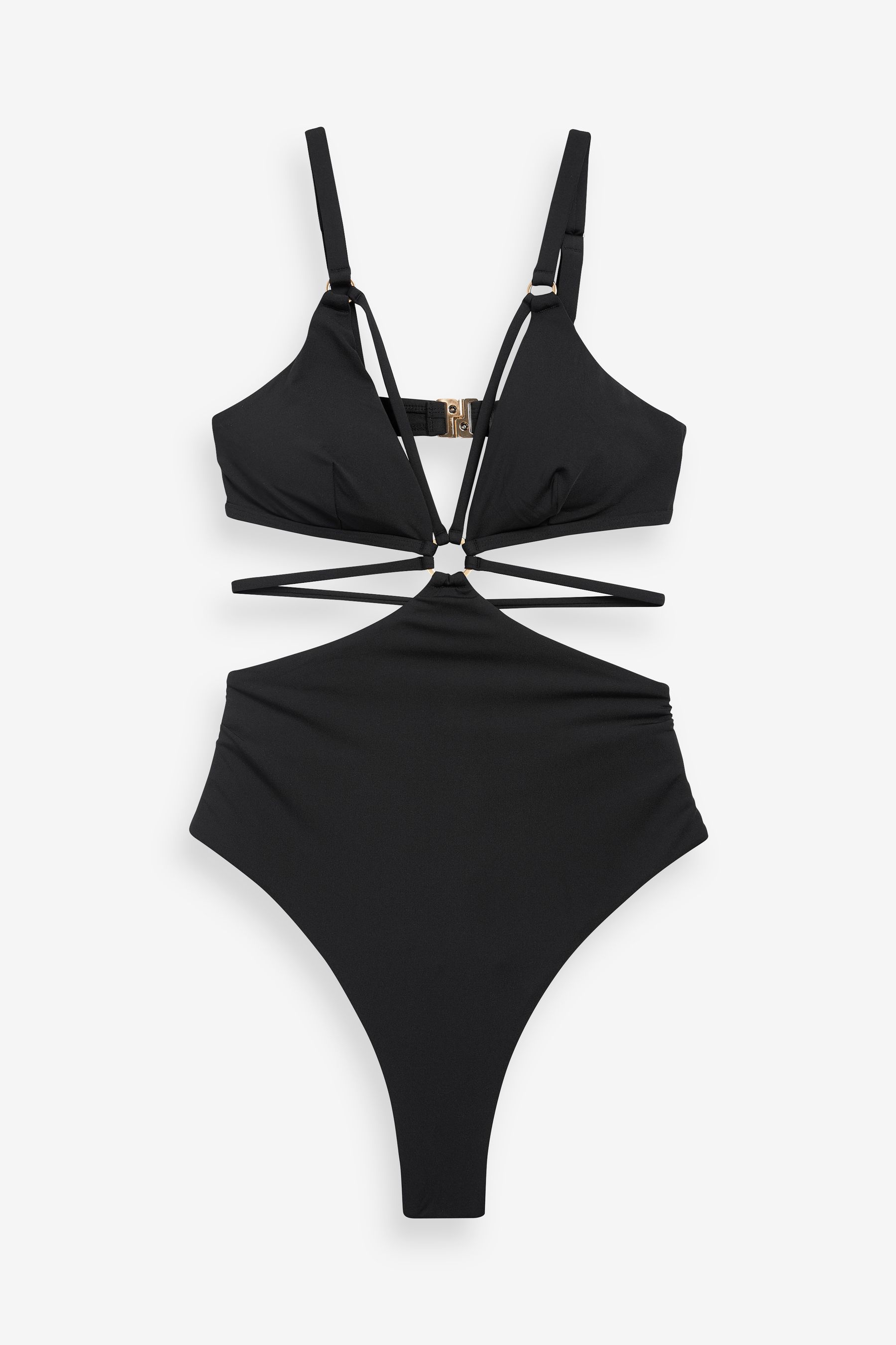 Strappy cut out swimsuit hot sale