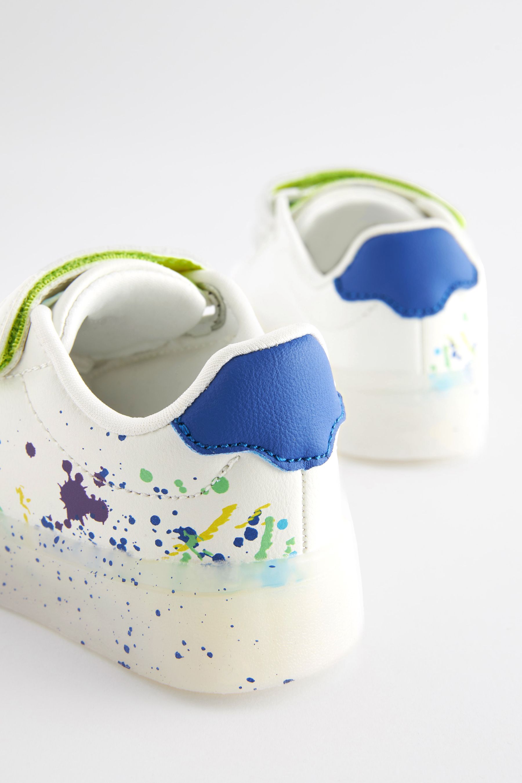 Buy White Multi Colour Splat Light Up Trainers from the Next UK online shop